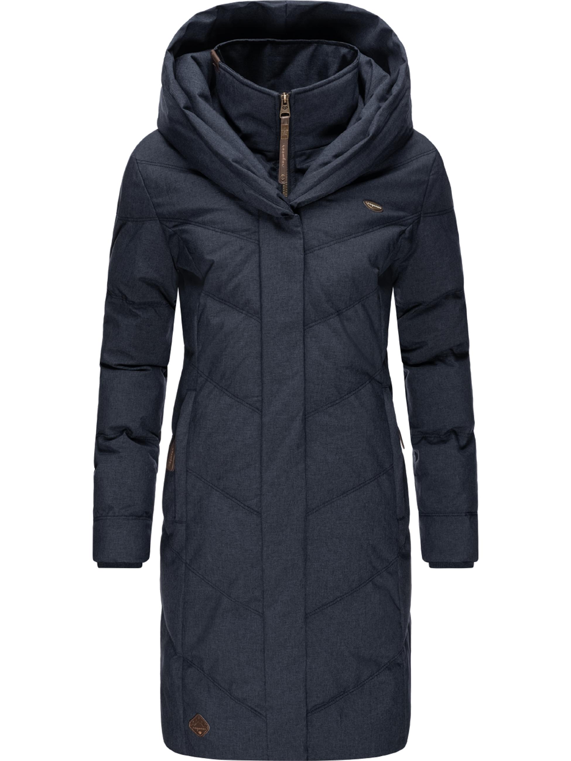 Langer Winter Steppmantel "Natalka II Intl." Navy