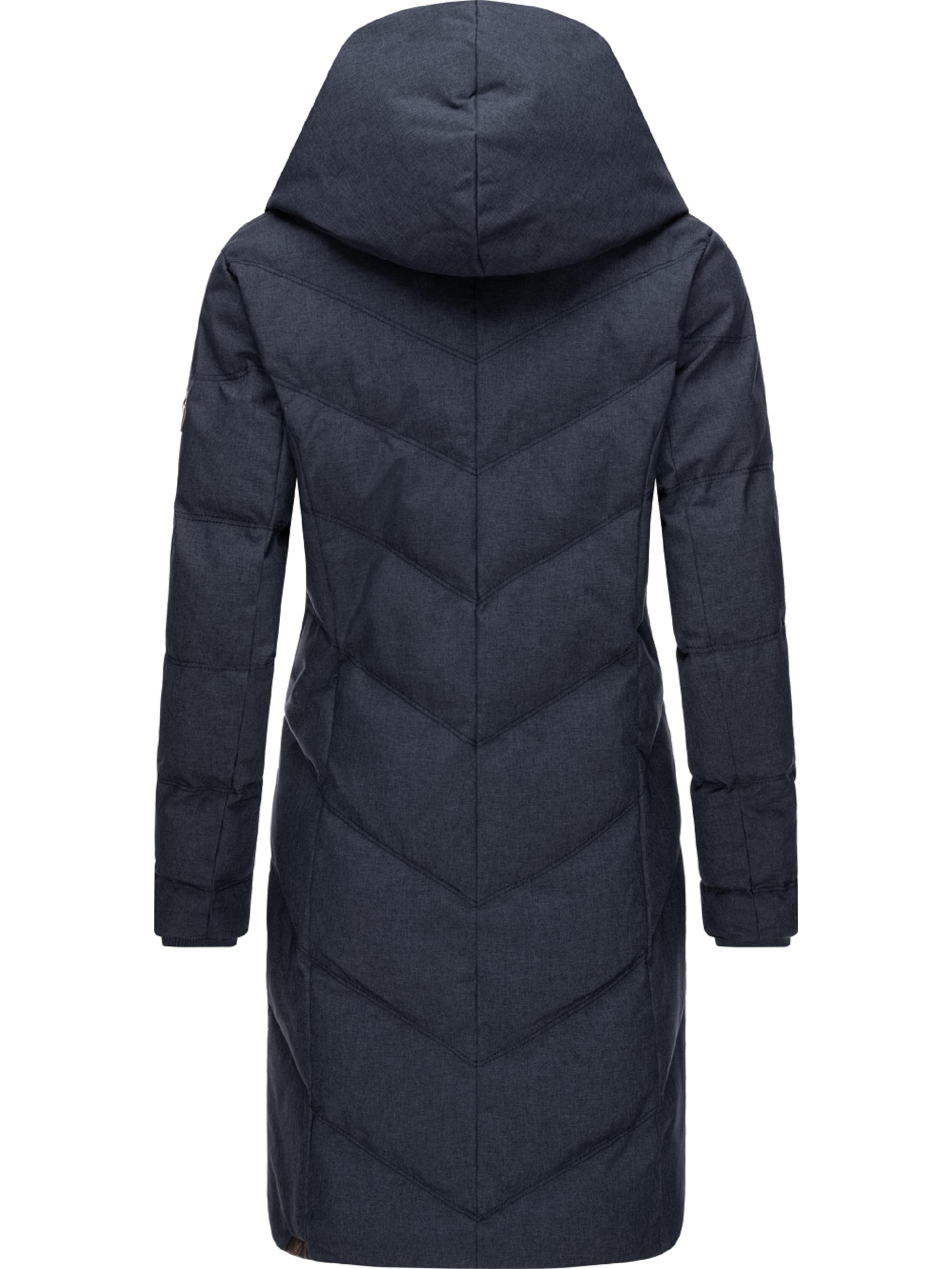 Langer Winter Steppmantel "Natalka II Intl." Navy