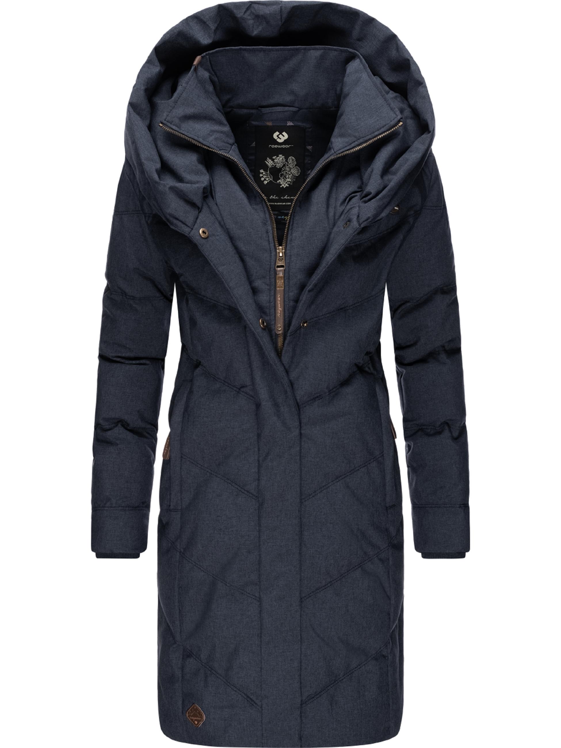 Langer Winter Steppmantel "Natalka II Intl." Navy