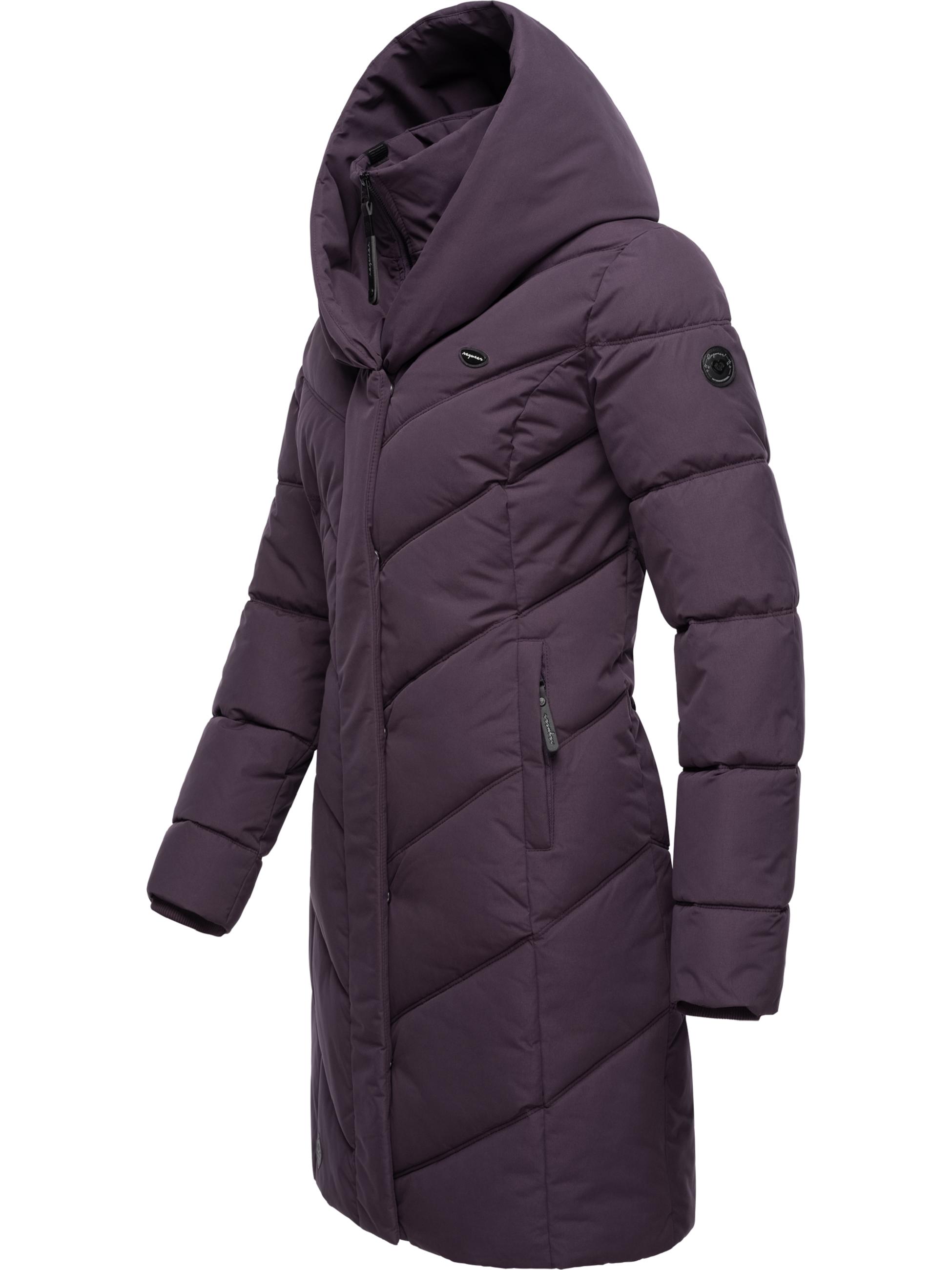 Langer Winter Steppmantel mit Kapuze "Natalka" Plum24