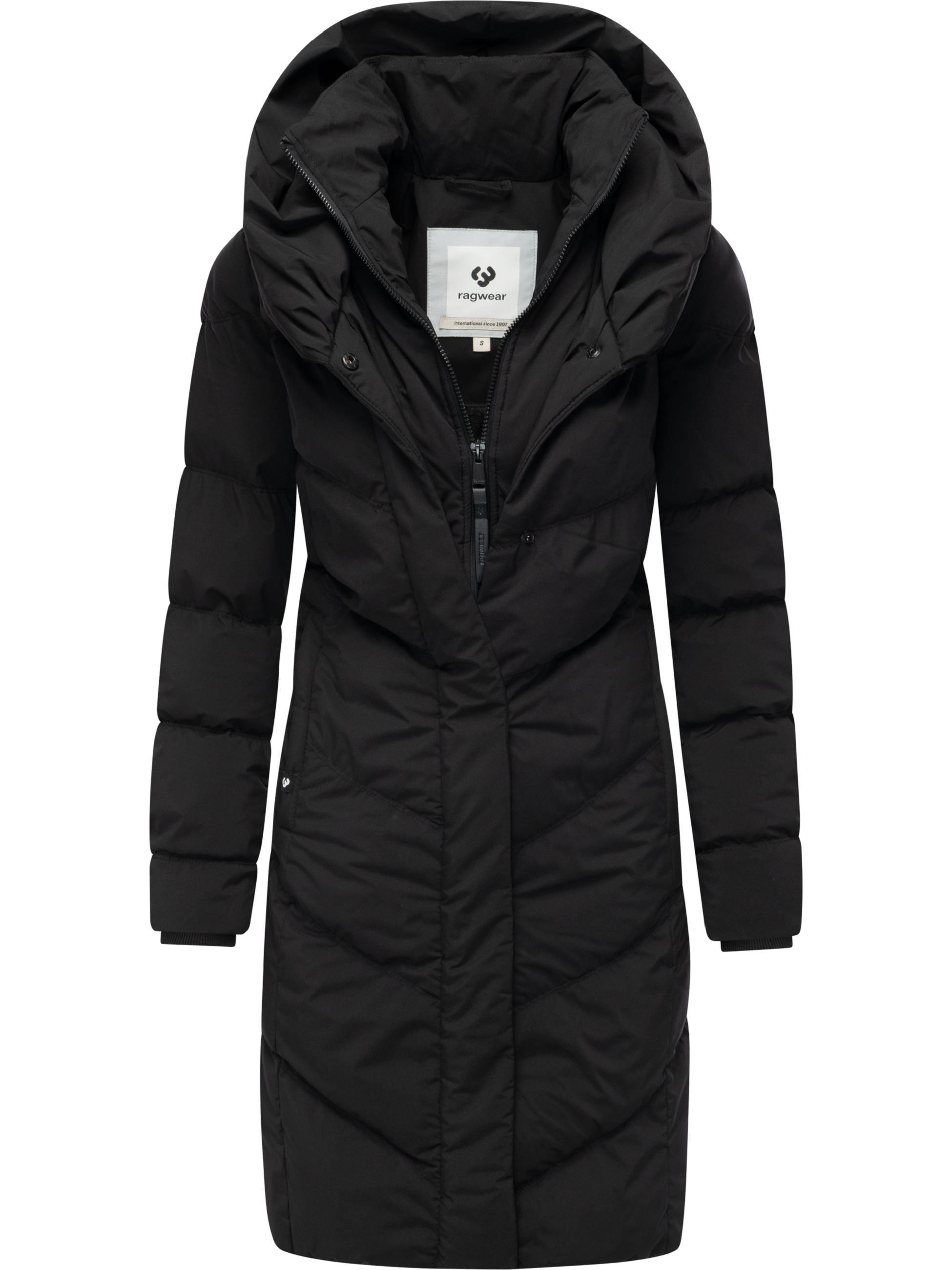 Warmer Steppmantel mit hohem Kragen "Natalka Soft YOUMODO" Black