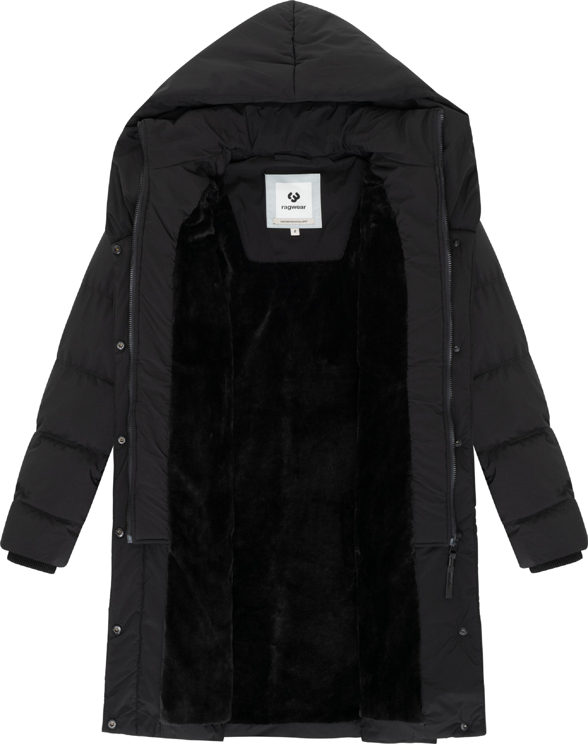 Warmer Steppmantel mit hohem Kragen "Natalka Soft YOUMODO" Black