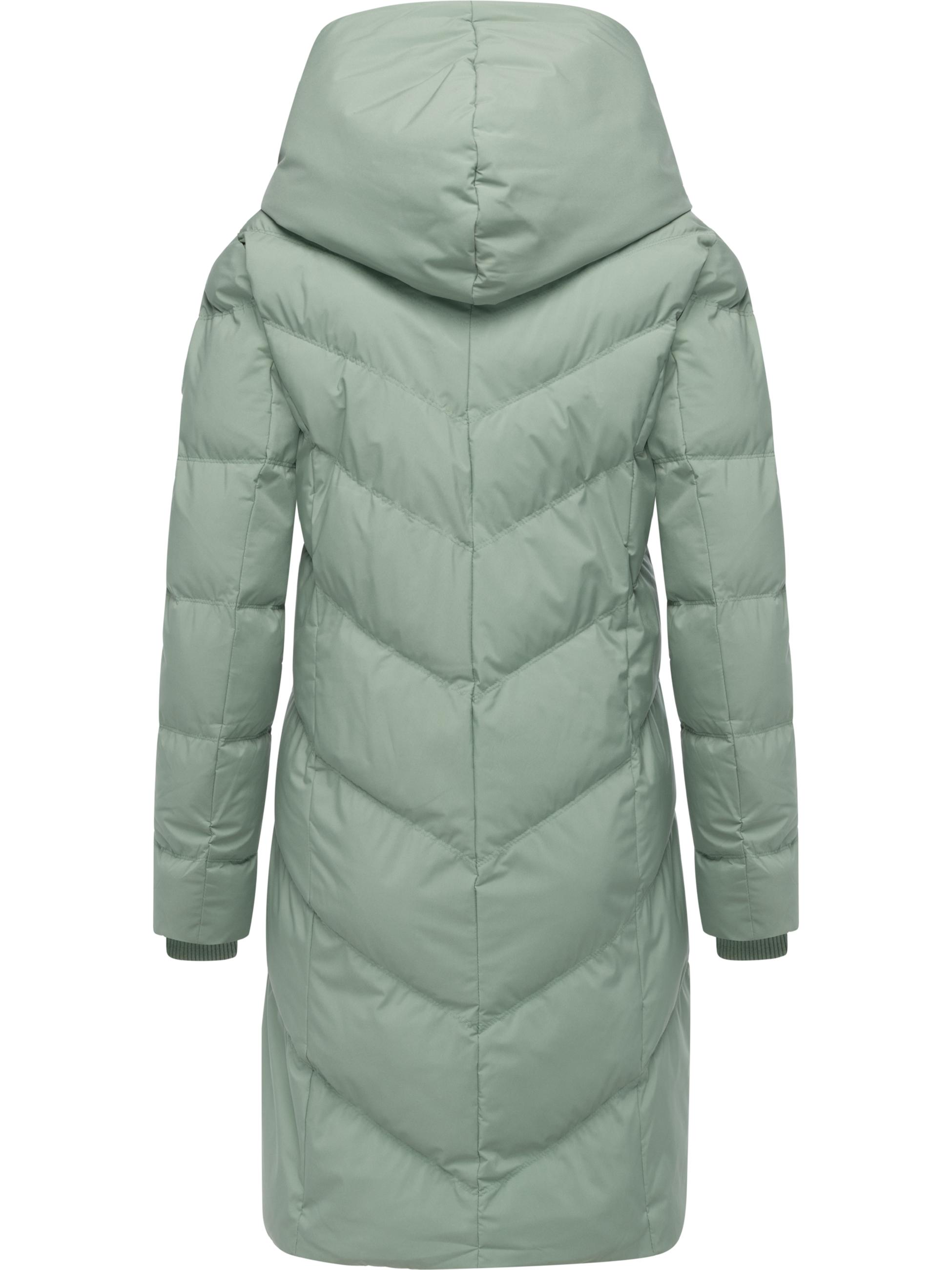 Warmer Steppmantel mit hohem Kragen "Natalka Soft YOUMODO" Dusty Green