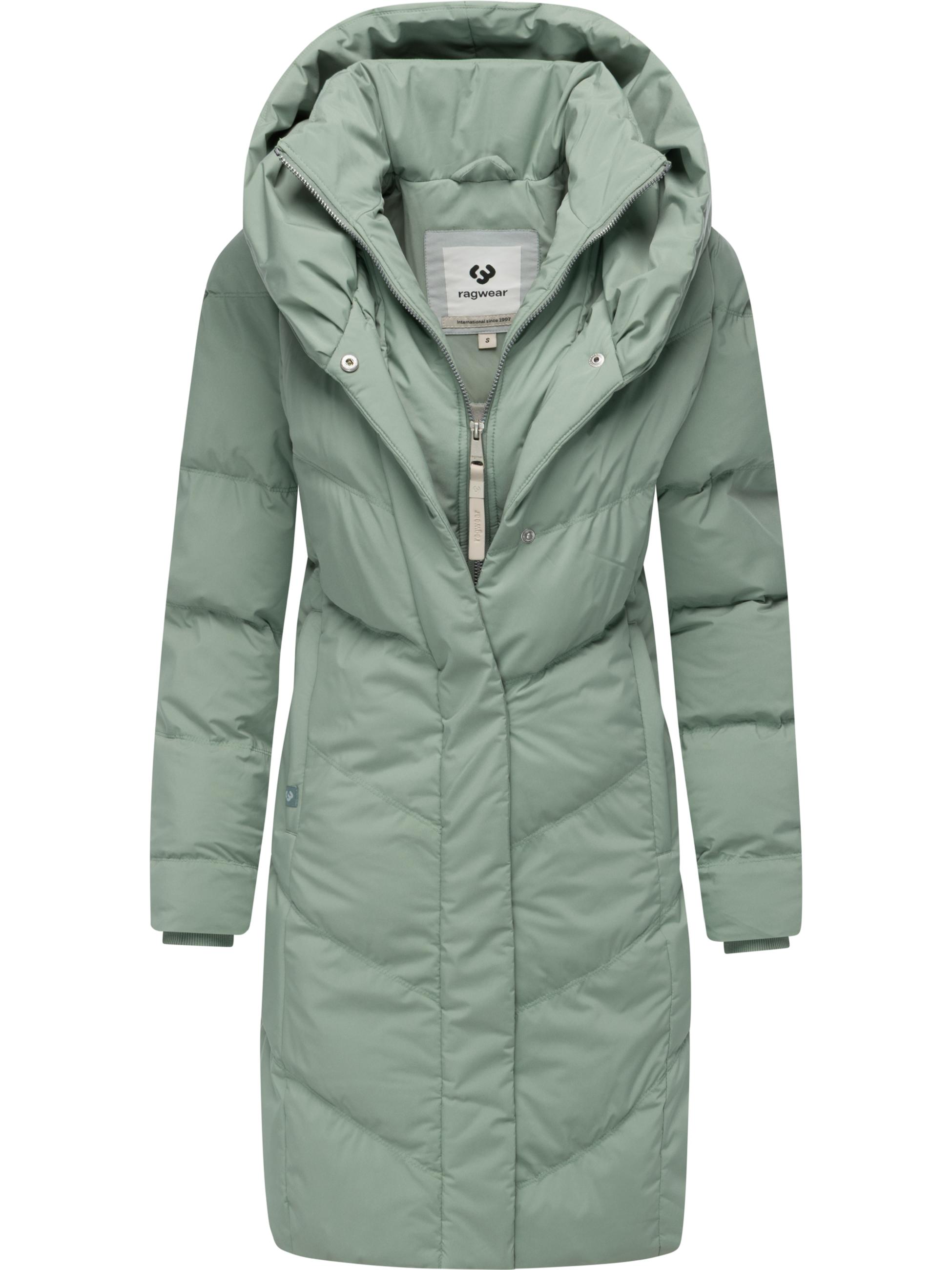 Warmer Steppmantel mit hohem Kragen "Natalka Soft YOUMODO" Dusty Green
