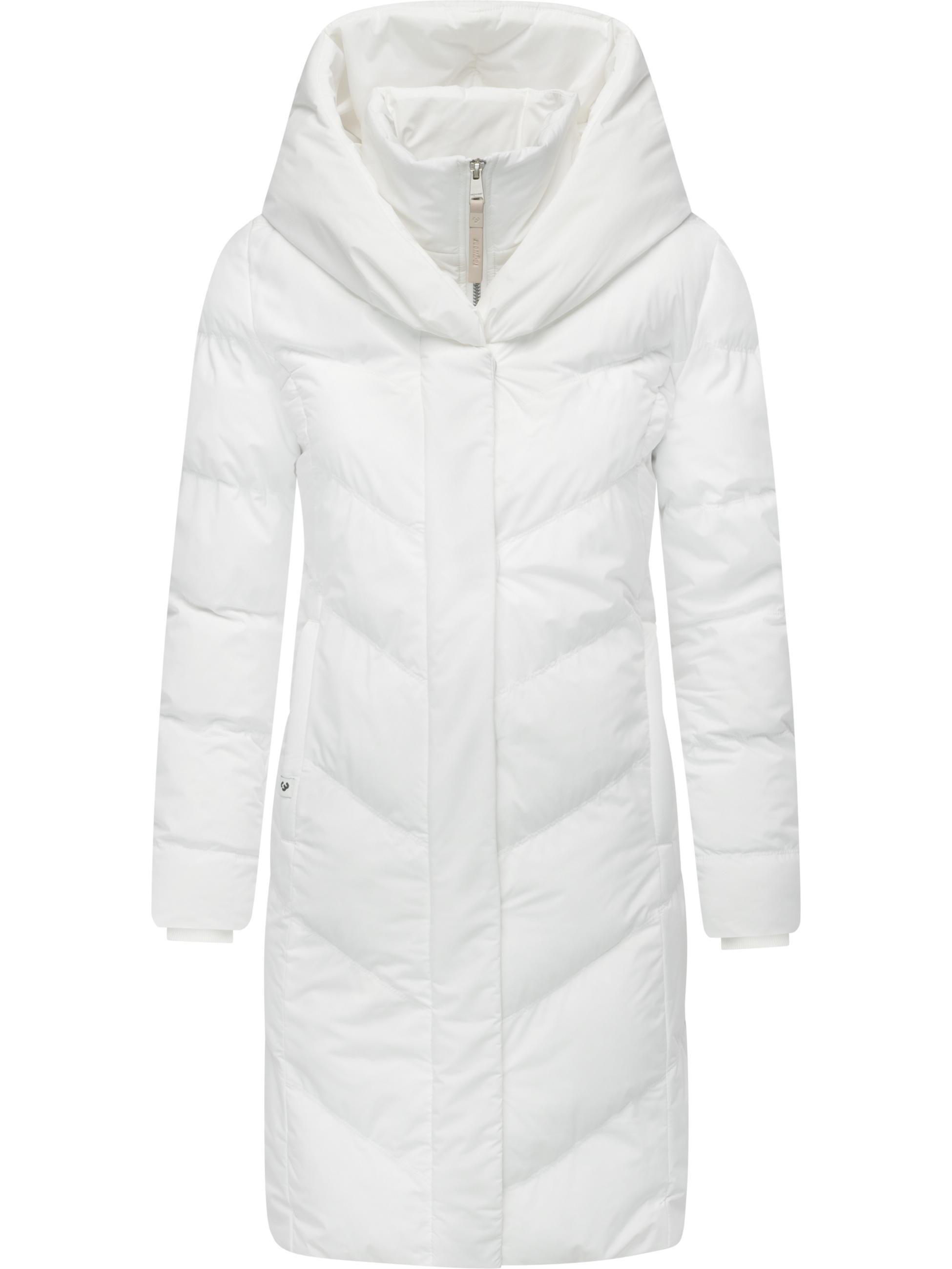 Warmer Steppmantel mit hohem Kragen "Natalka Soft YOUMODO" White