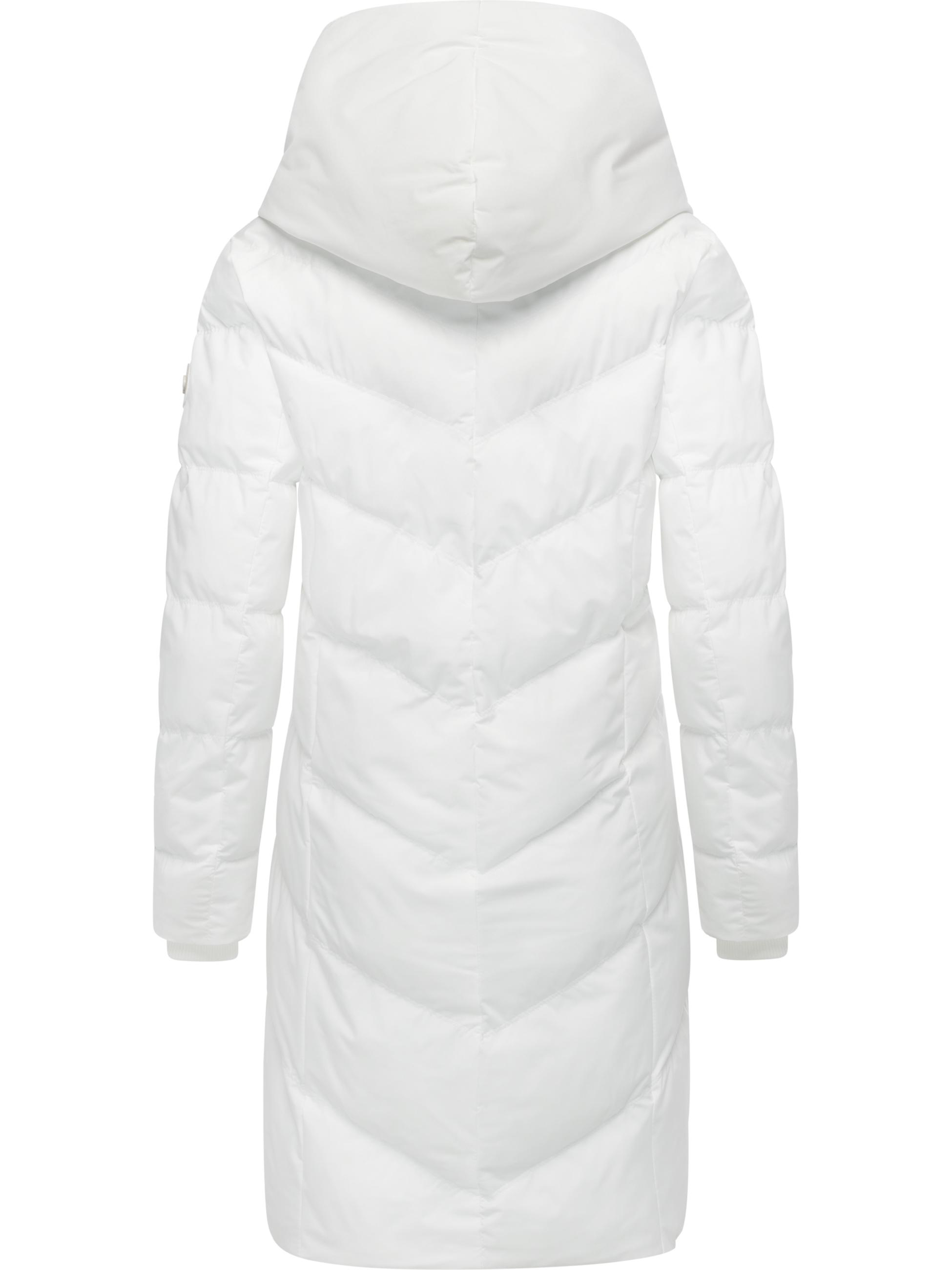 Warmer Steppmantel mit hohem Kragen "Natalka Soft YOUMODO" White