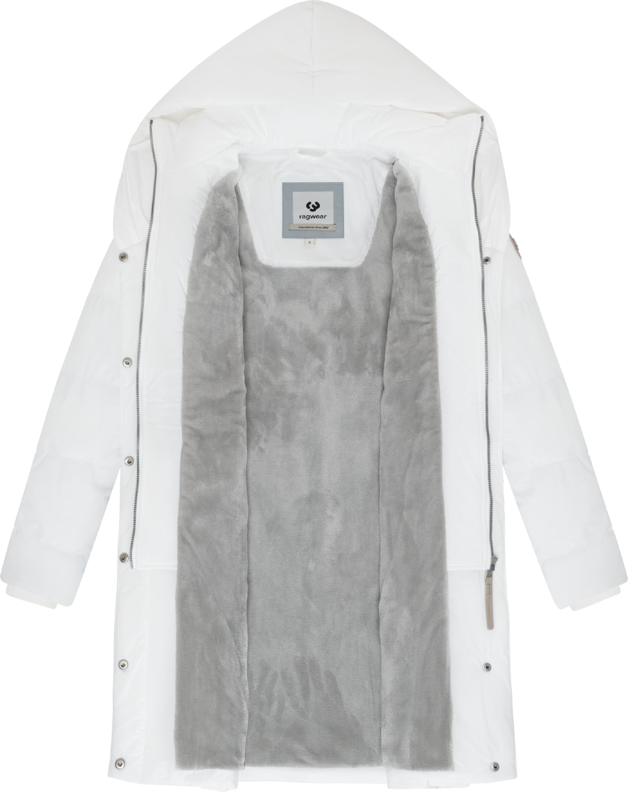 Warmer Steppmantel mit hohem Kragen "Natalka Soft YOUMODO" White