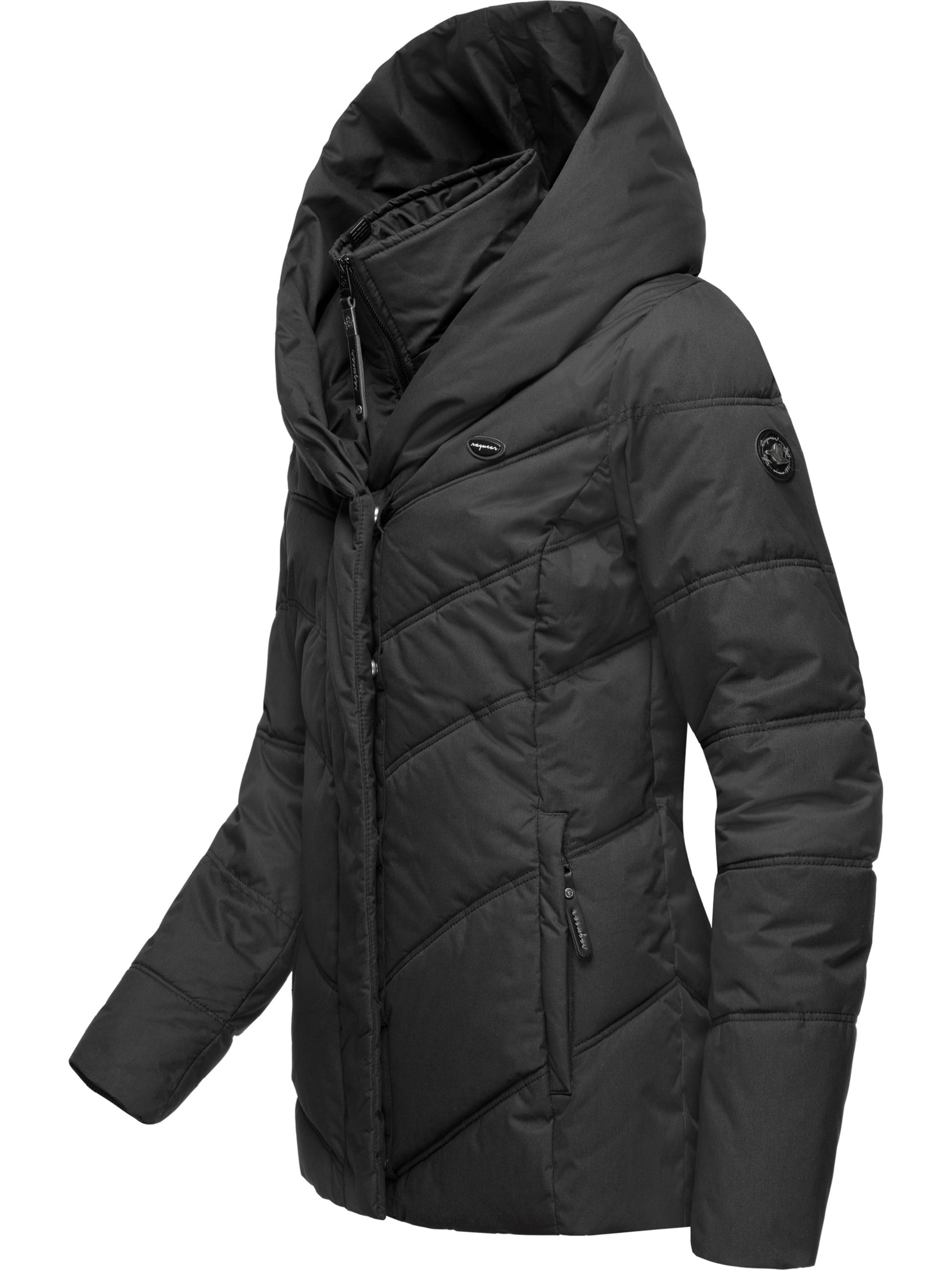 Gesteppte Winterjacke mit großen Kragen und Kapuze "Natesa Intl." Black21