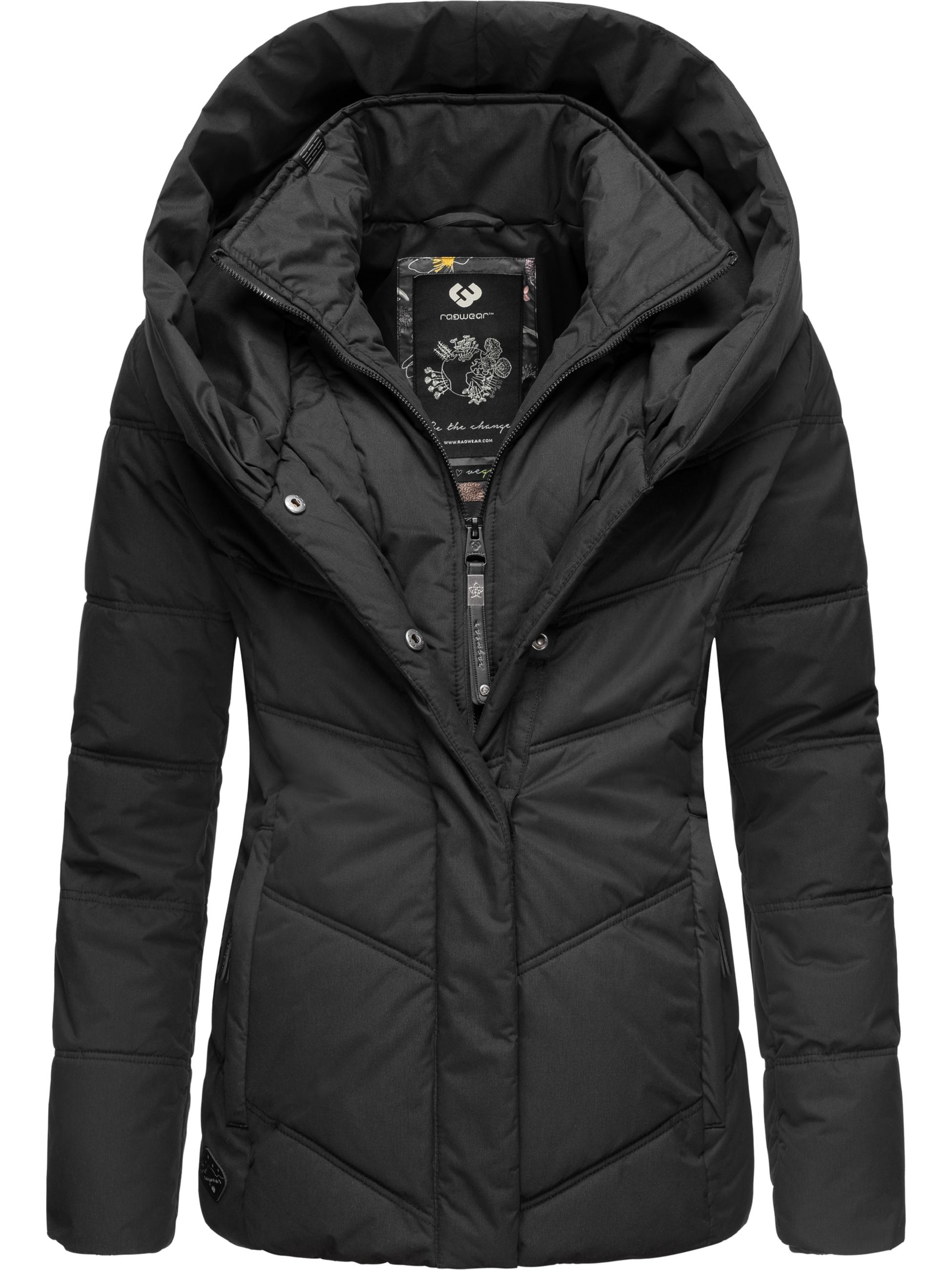 Gesteppte Winterjacke mit großen Kragen und Kapuze "Natesa Intl." Black21