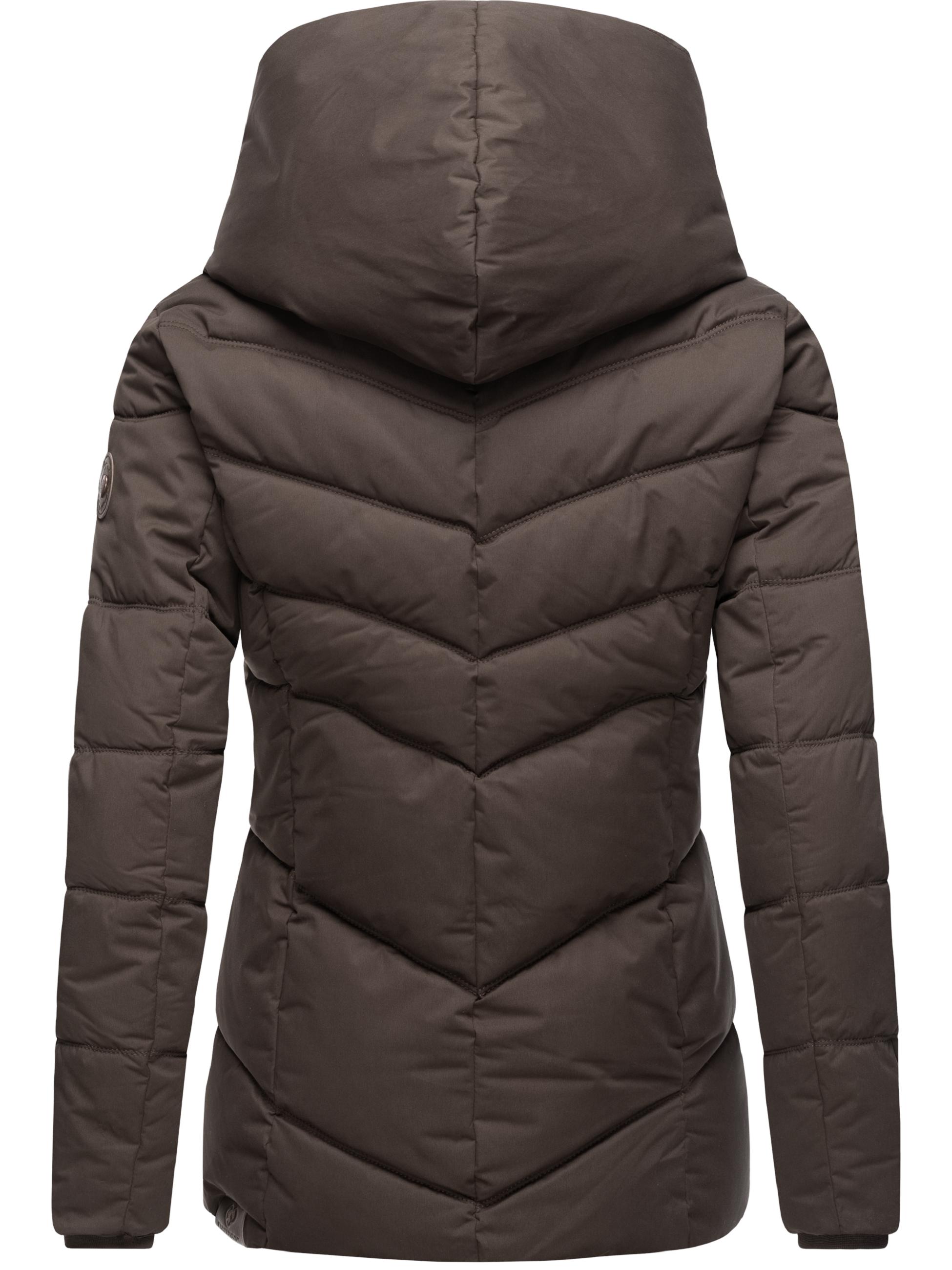 Gesteppte Winterjacke mit großen Kragen und Kapuze "Natesa Intl." Dark Choco22
