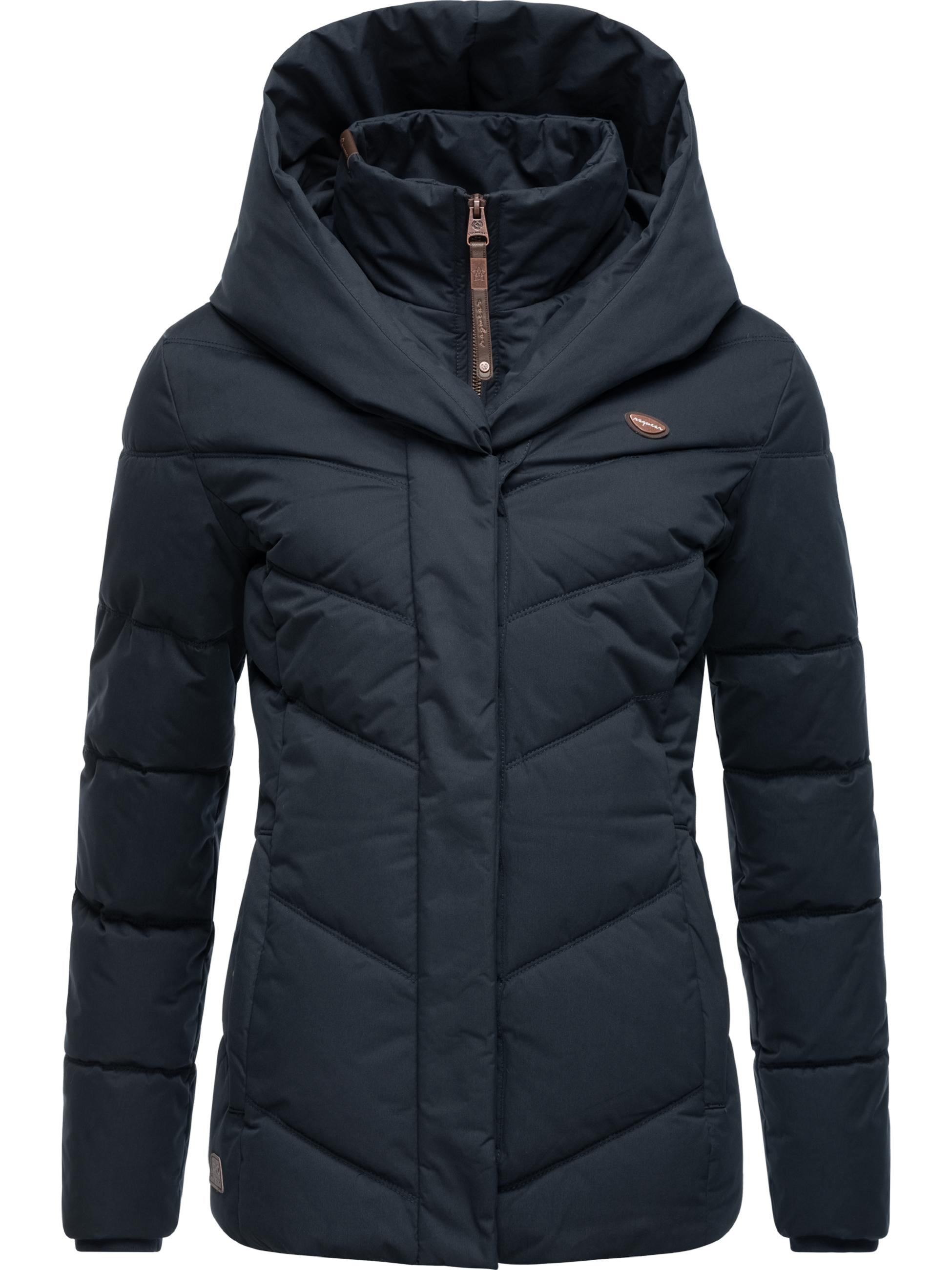 Gesteppte Winterjacke mit großen Kragen und Kapuze "Natesa Intl." Navy22