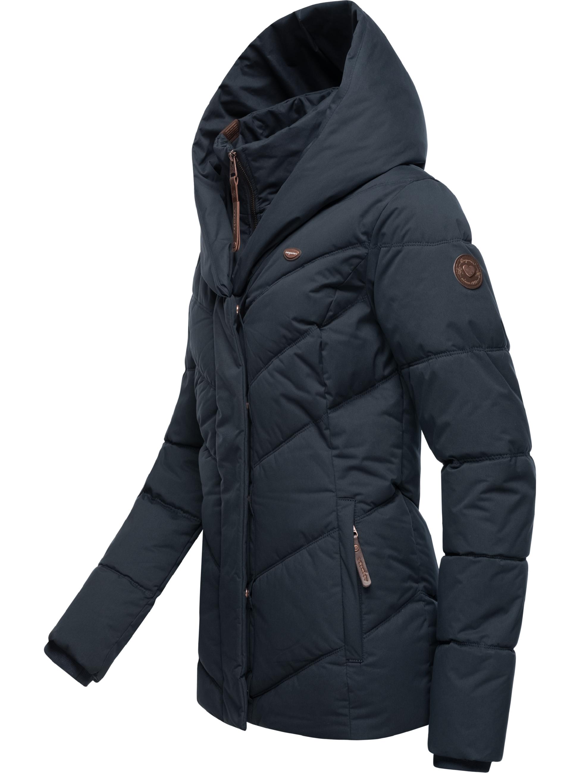 Gesteppte Winterjacke mit großen Kragen und Kapuze "Natesa Intl." Navy22