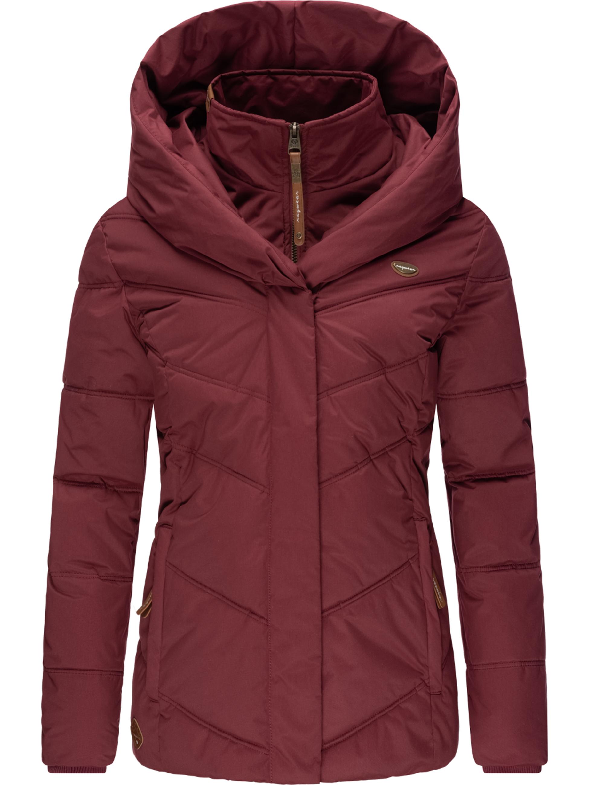 Gesteppte Winterjacke mit großen Kragen und Kapuze "Natesa Intl." Wine Red