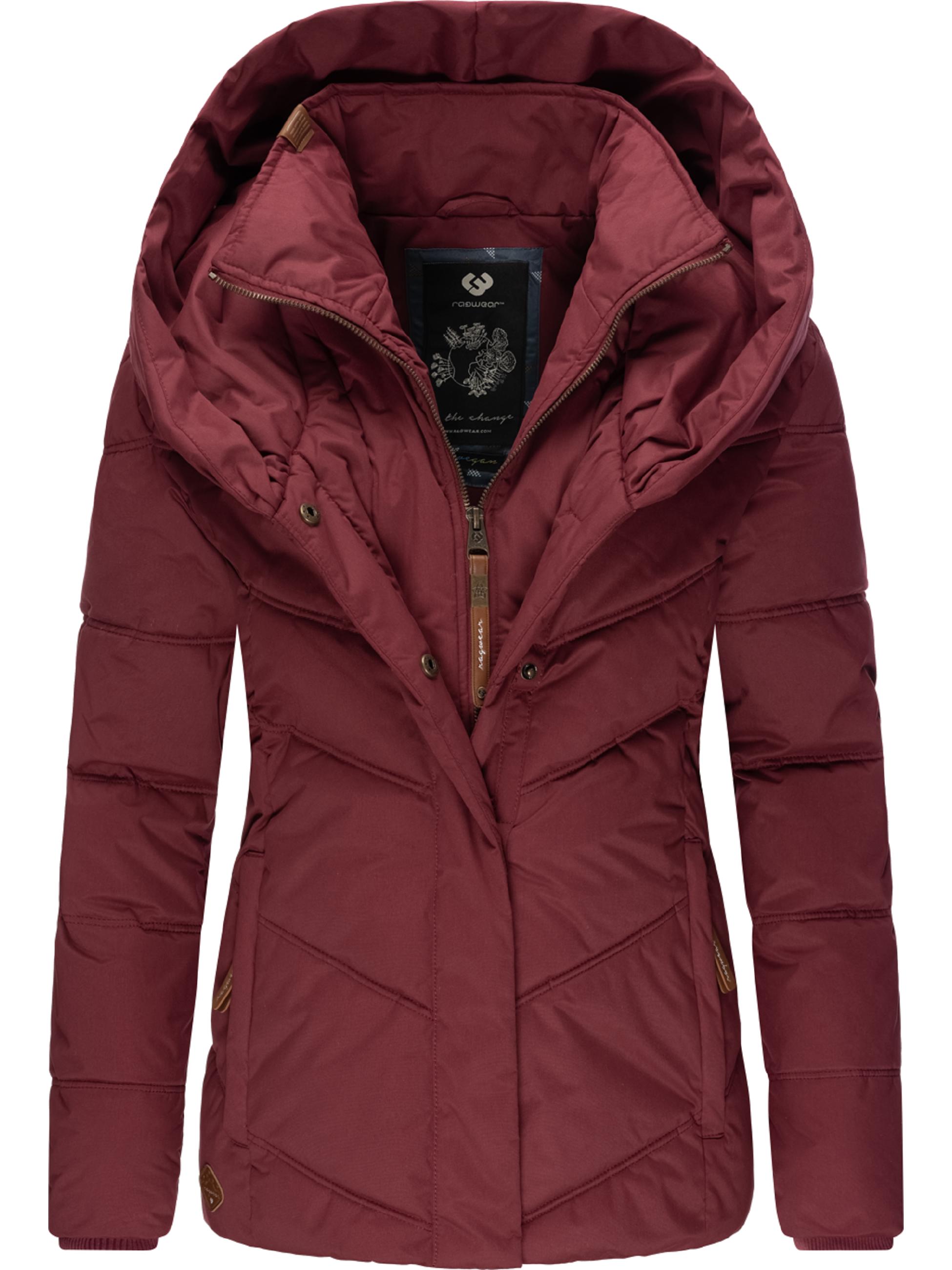 Gesteppte Winterjacke mit großen Kragen und Kapuze "Natesa Intl." Wine Red