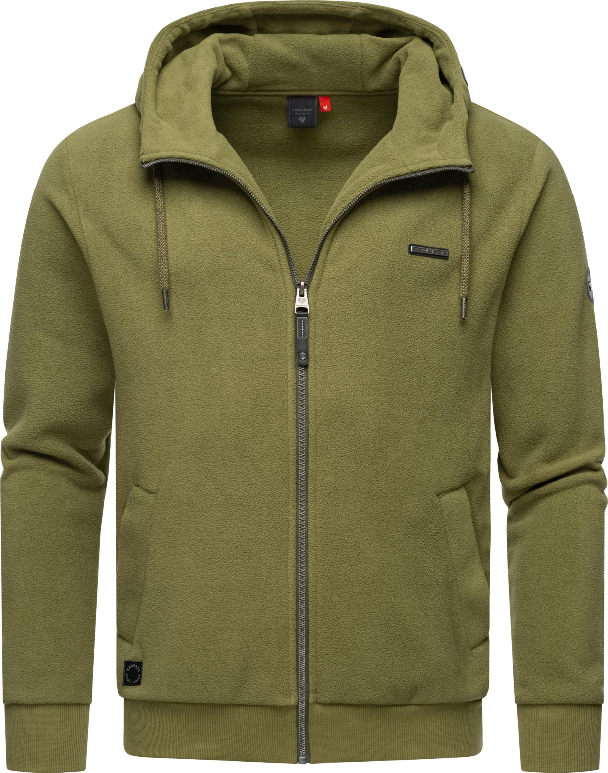 Fleecejacke mit Kapuze "Natte Zip Fleece" Olive