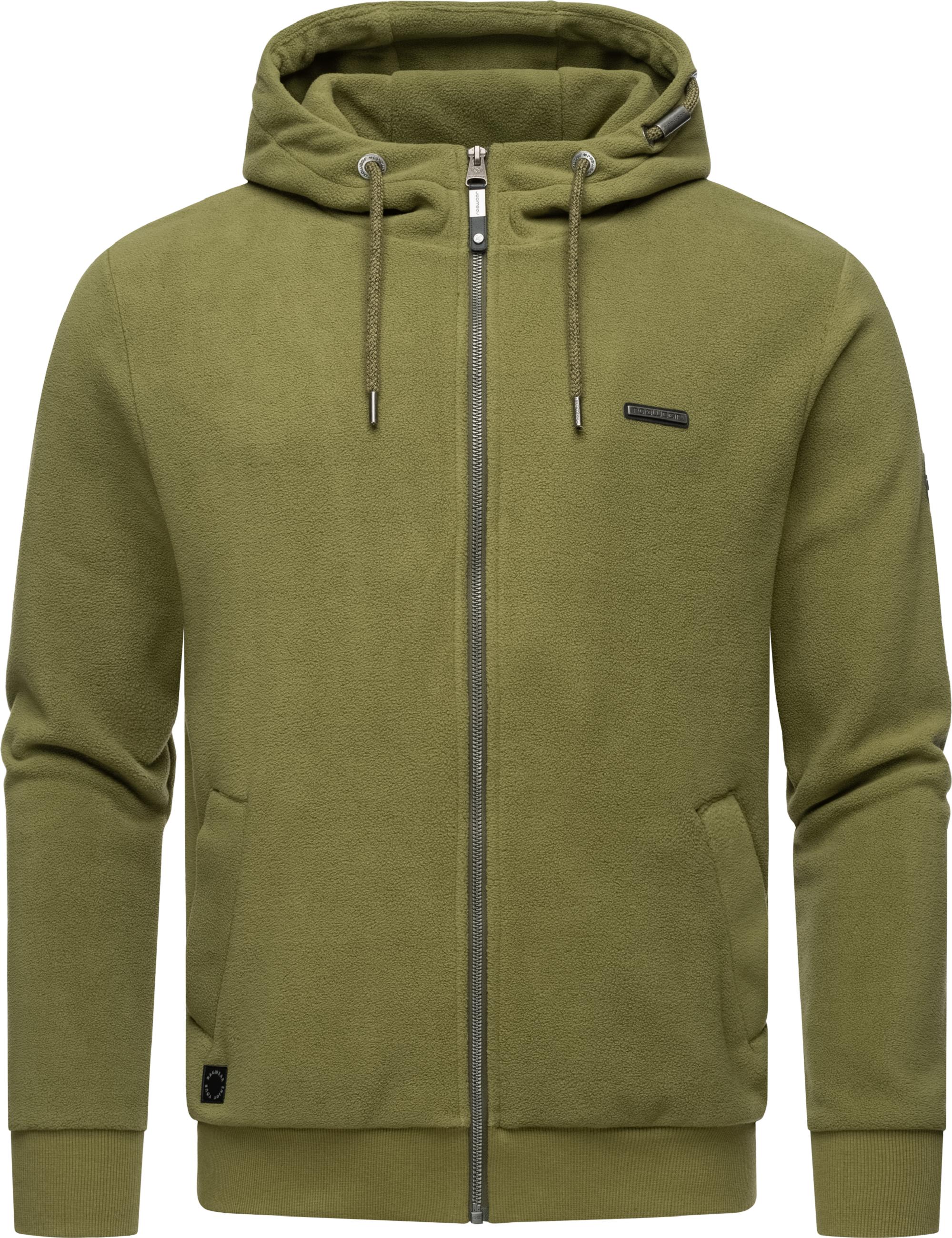 Fleecejacke mit Kapuze "Natte Zip Fleece" Olive