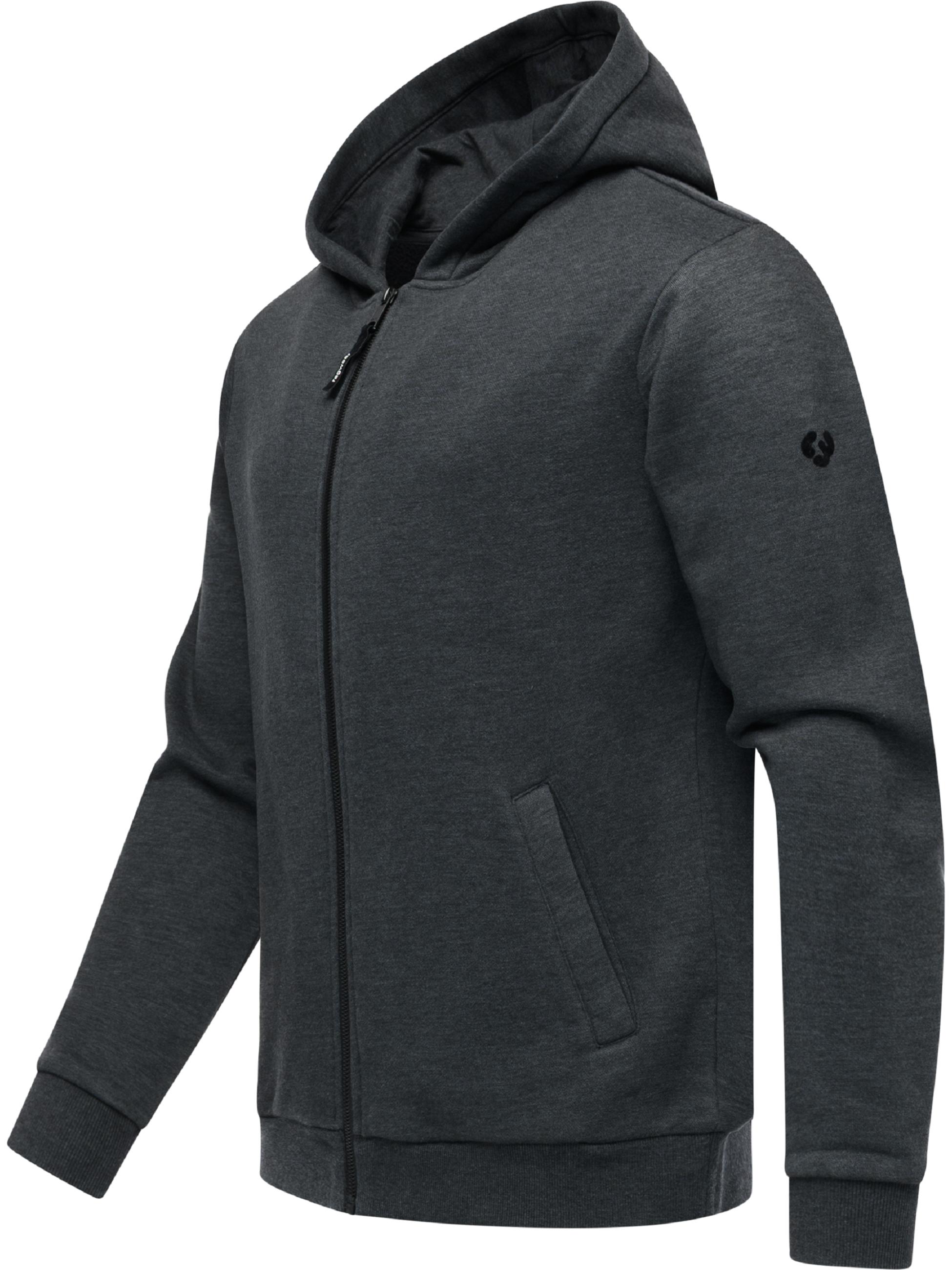 Sweatjacke mit Kapuze "Natten" Dark Grey