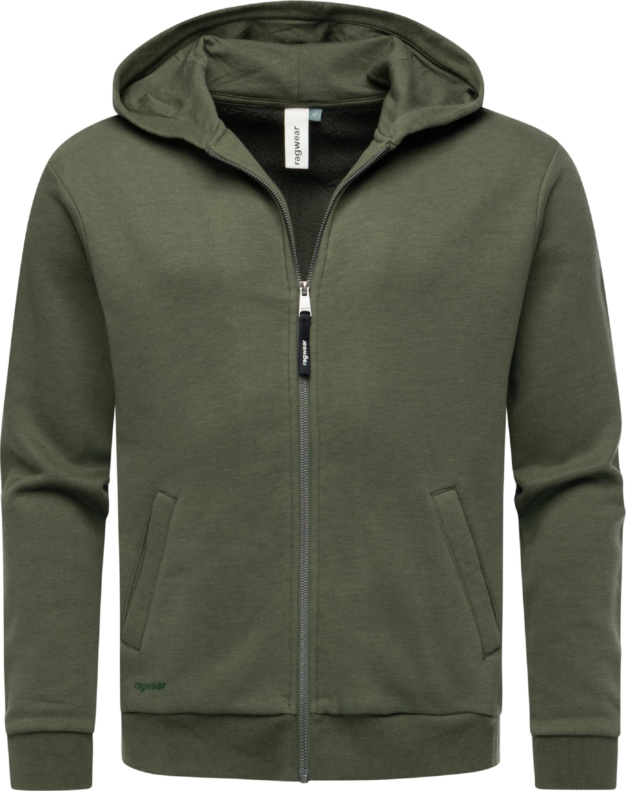 Sweatjacke mit Kapuze "Natten" Dark Olive