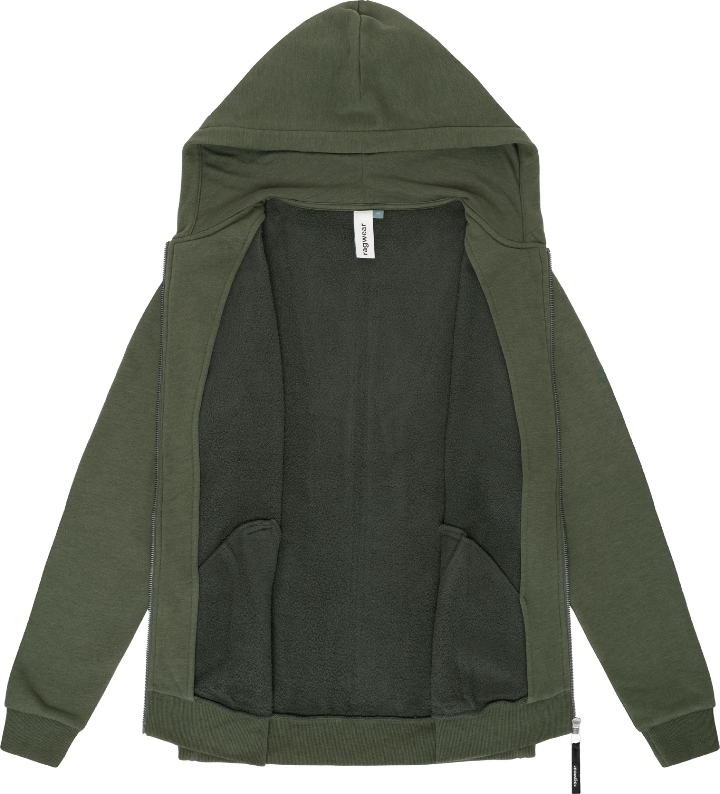 Sweatjacke mit Kapuze "Natten" Dark Olive