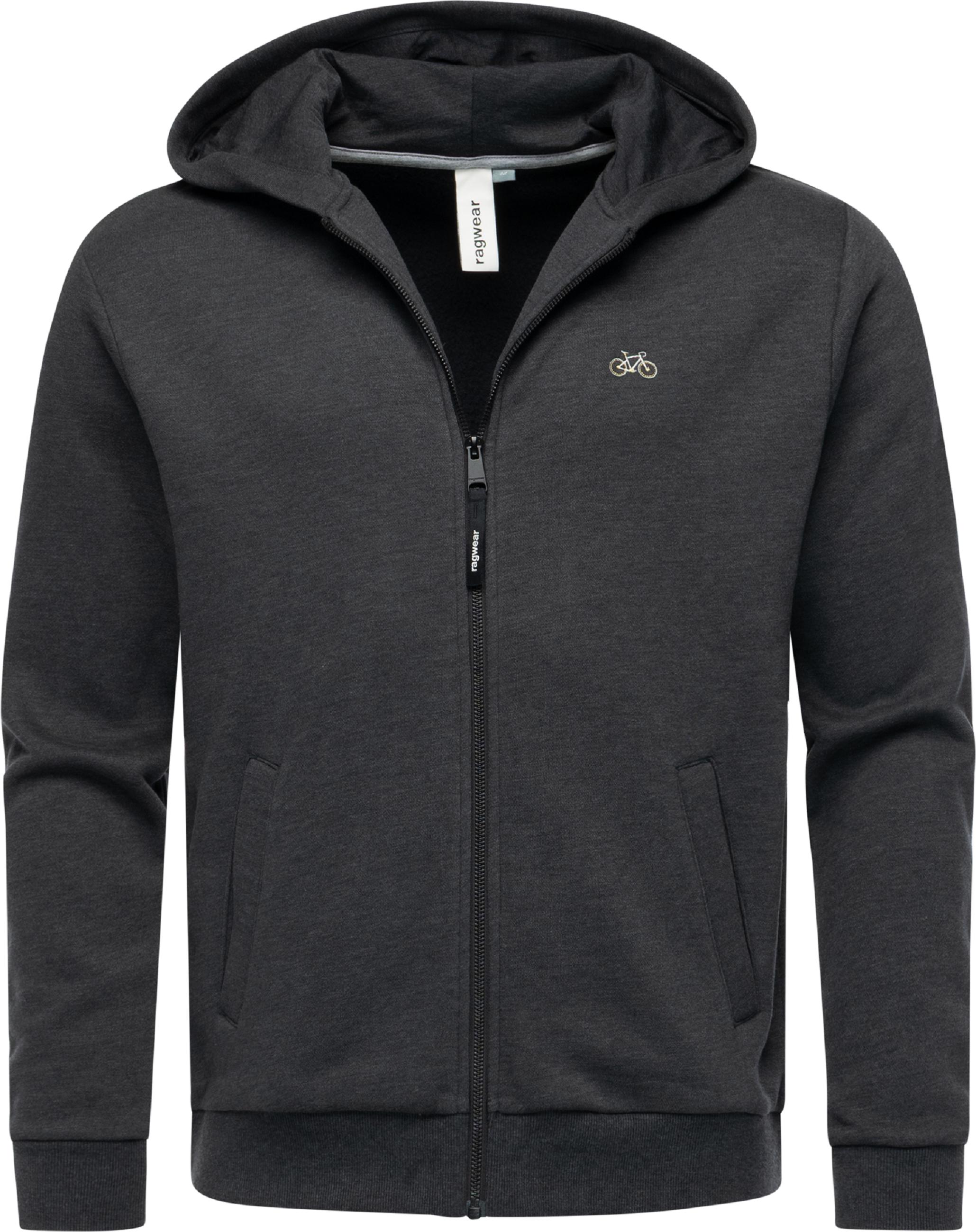 Sweatjacke mit Kapuze "Natten EMB" Dark Grey