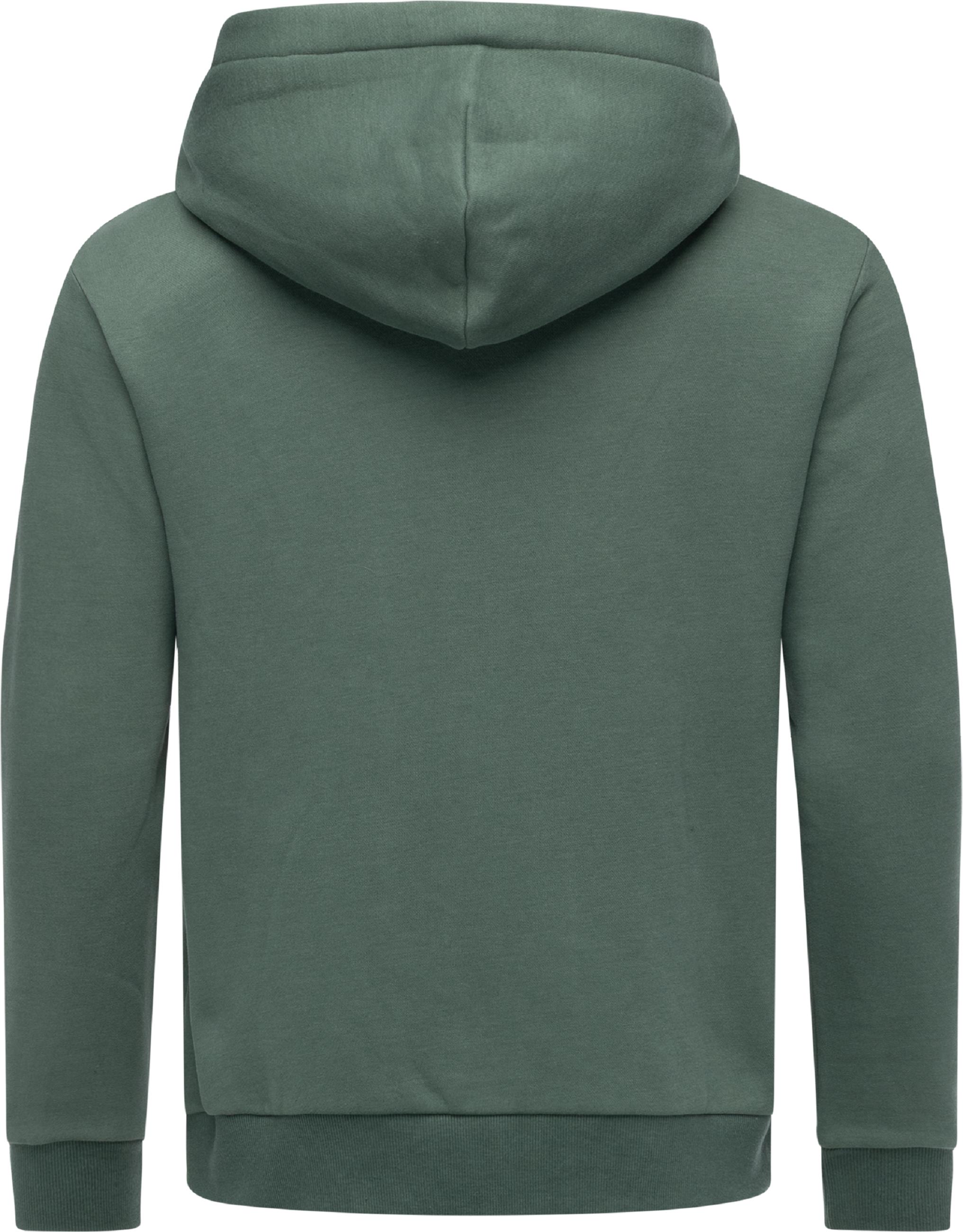 Sweatjacke mit Kapuze "Natten EMB" Dusty Olive