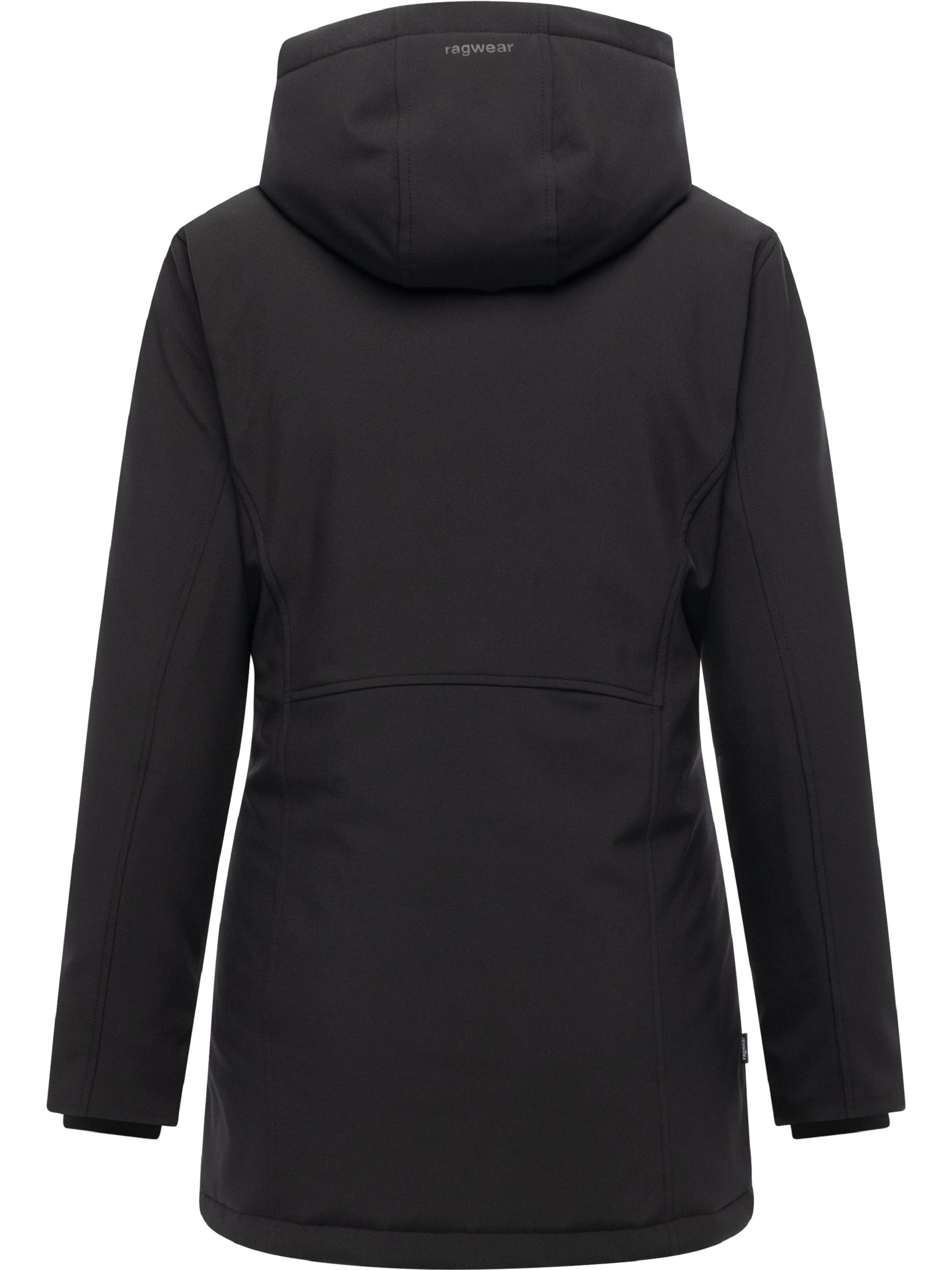 Wasserdichter Softshell-Kurzmantel mit Kapuze "Navanuti" Black