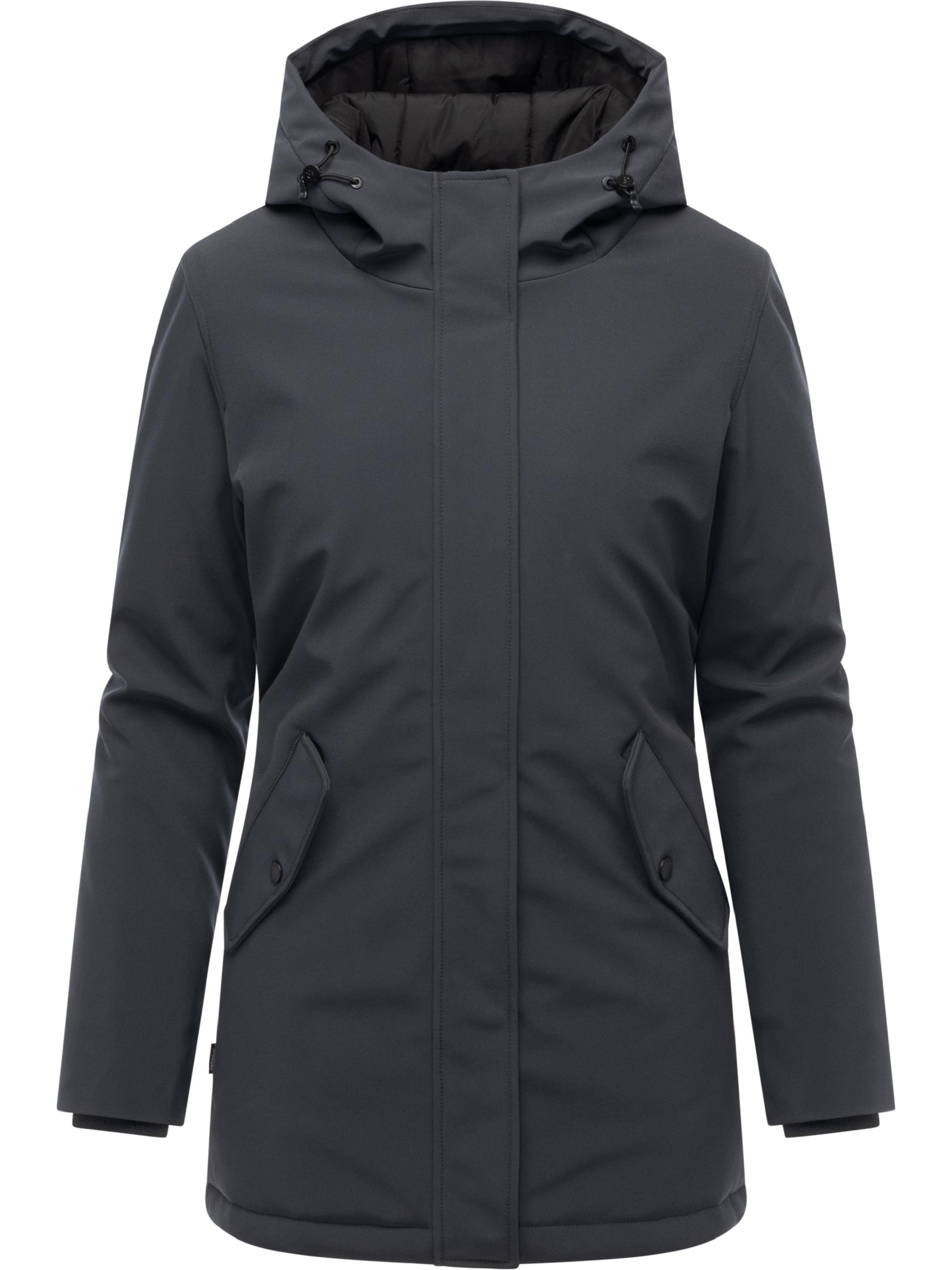 Wasserdichter Softshell-Kurzmantel mit Kapuze "Navanuti" Dark Grey