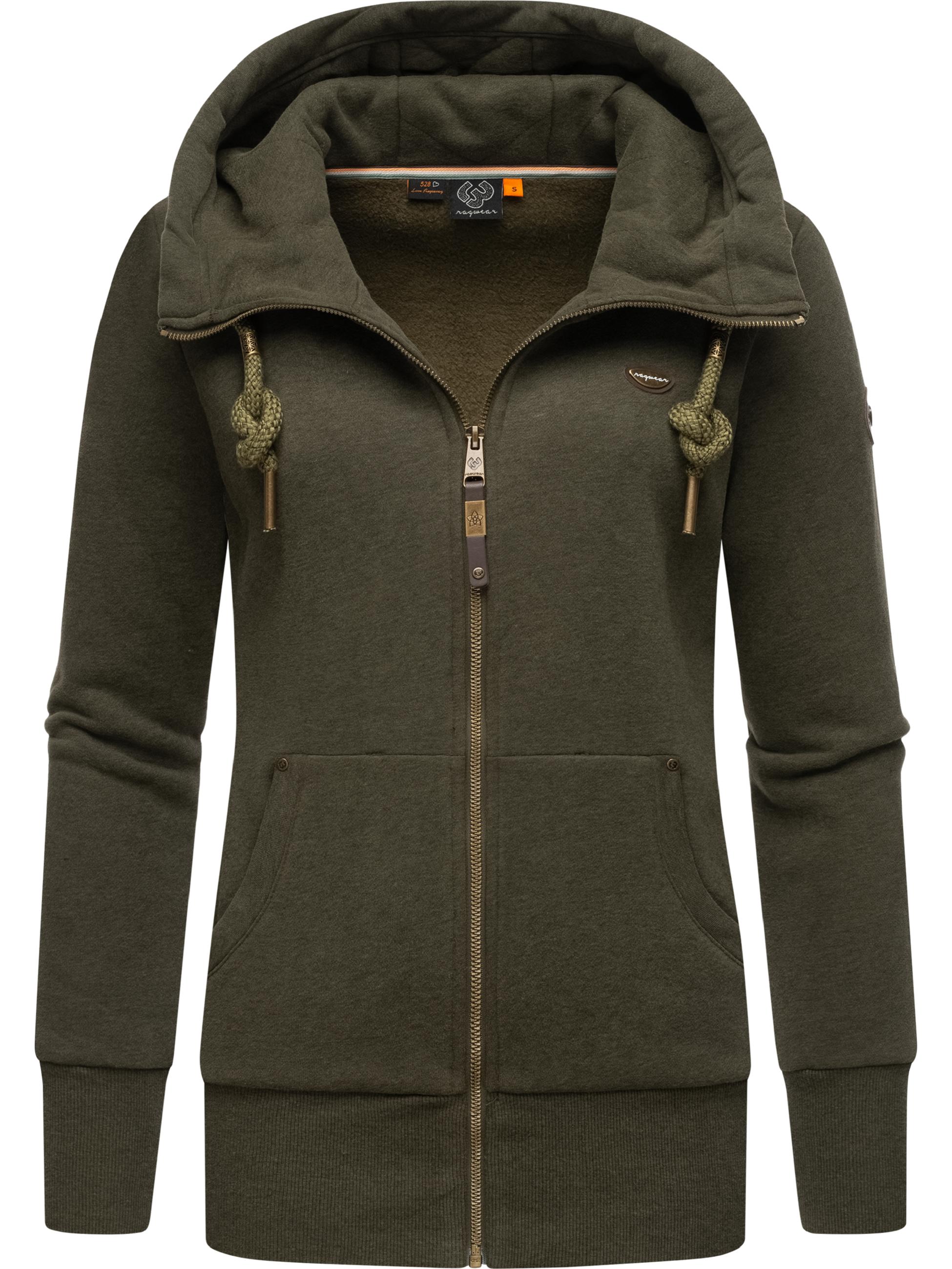 Sweatjacke mit Kapuze "Neska Zip" Olive23