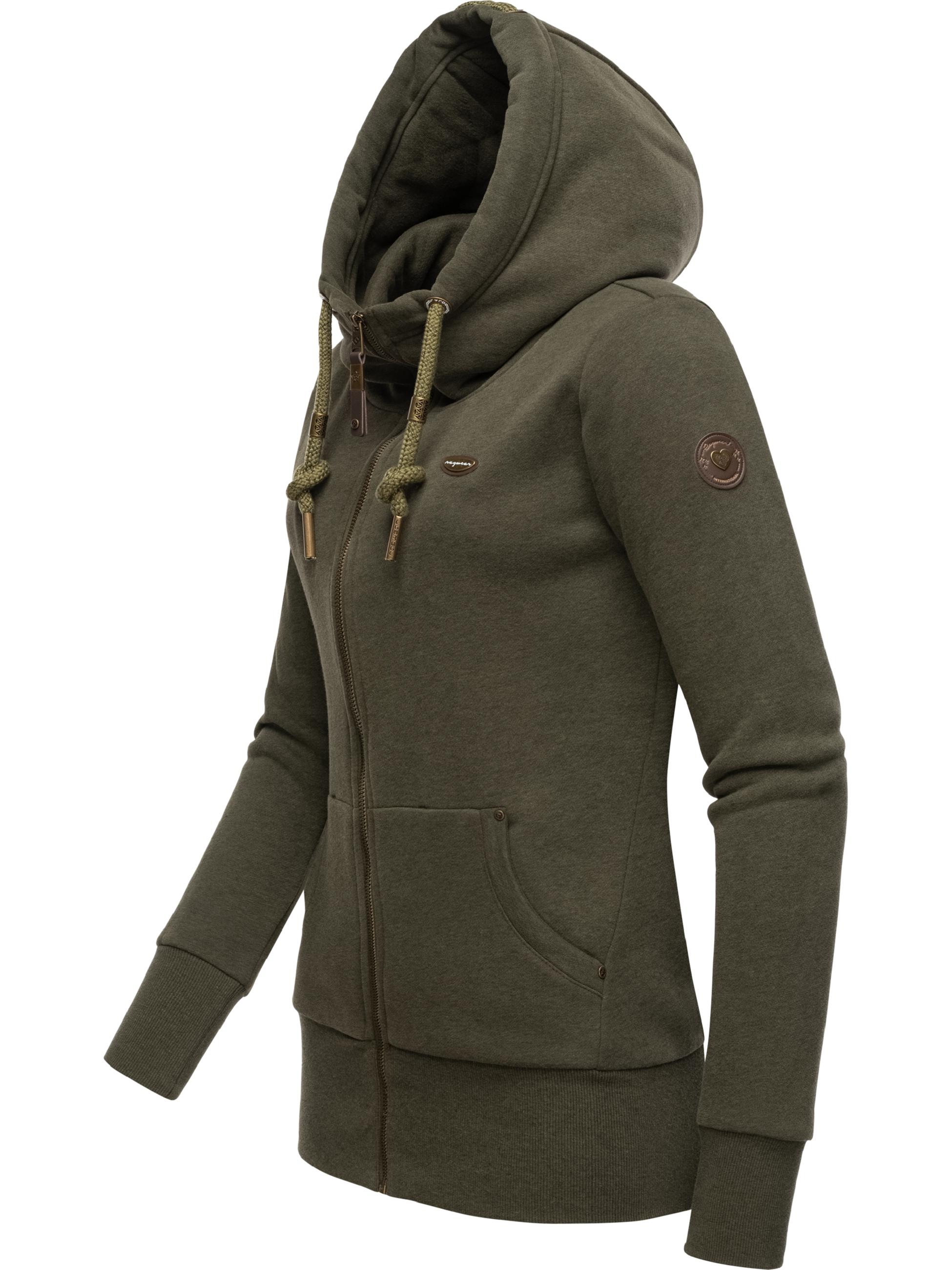 Sweatjacke mit Kapuze "Neska Zip" Olive23