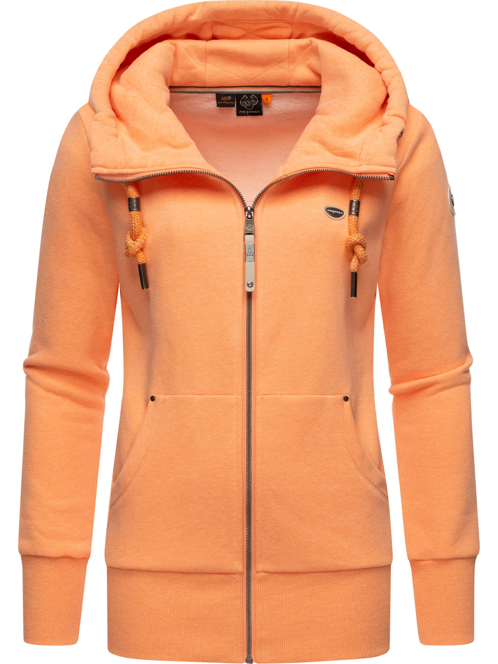 Sweatjacke mit Kapuze "Neska Zip" Papaya23