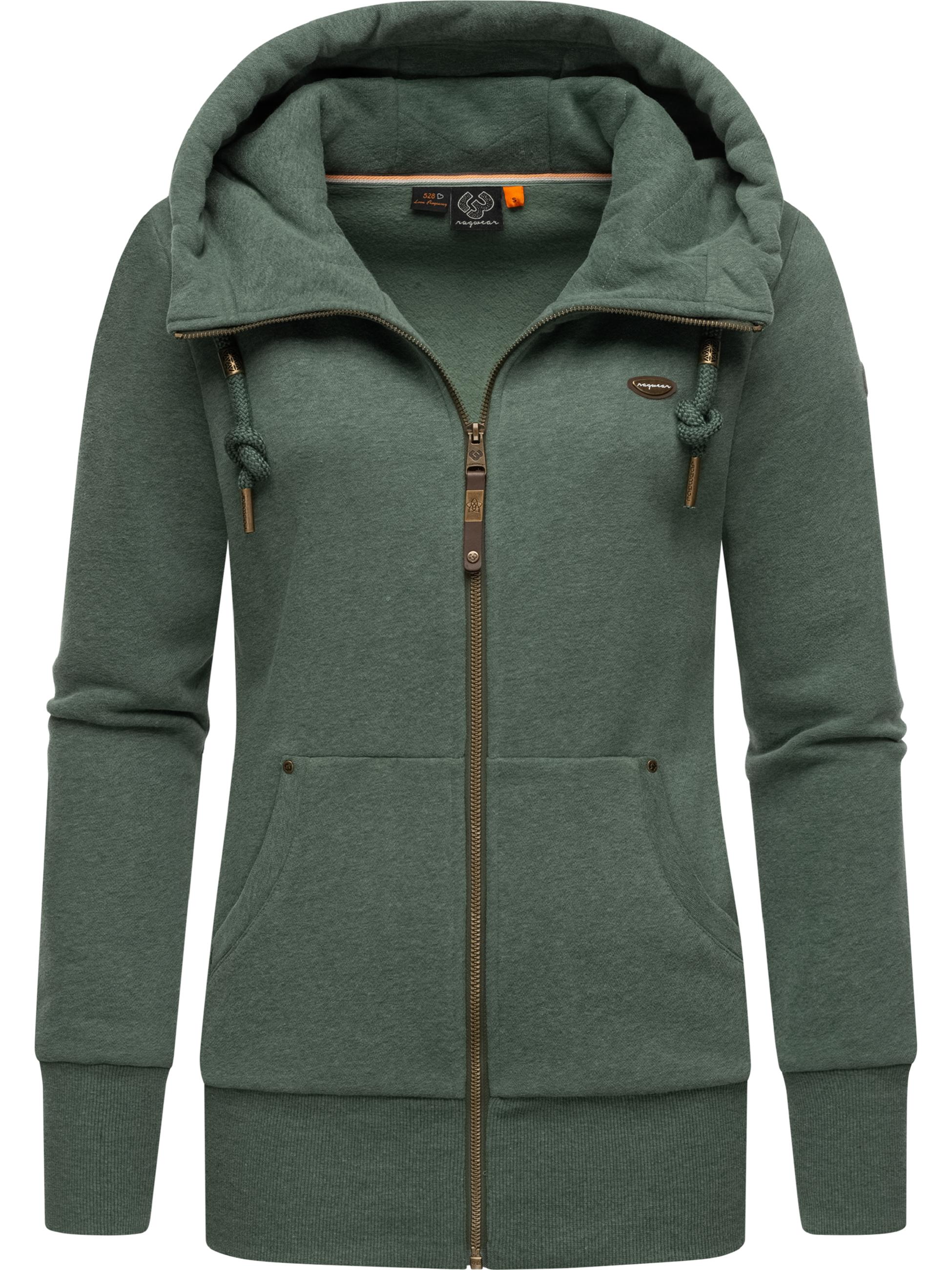 Sweatjacke mit Kapuze "Neska Zip" Pine Green23