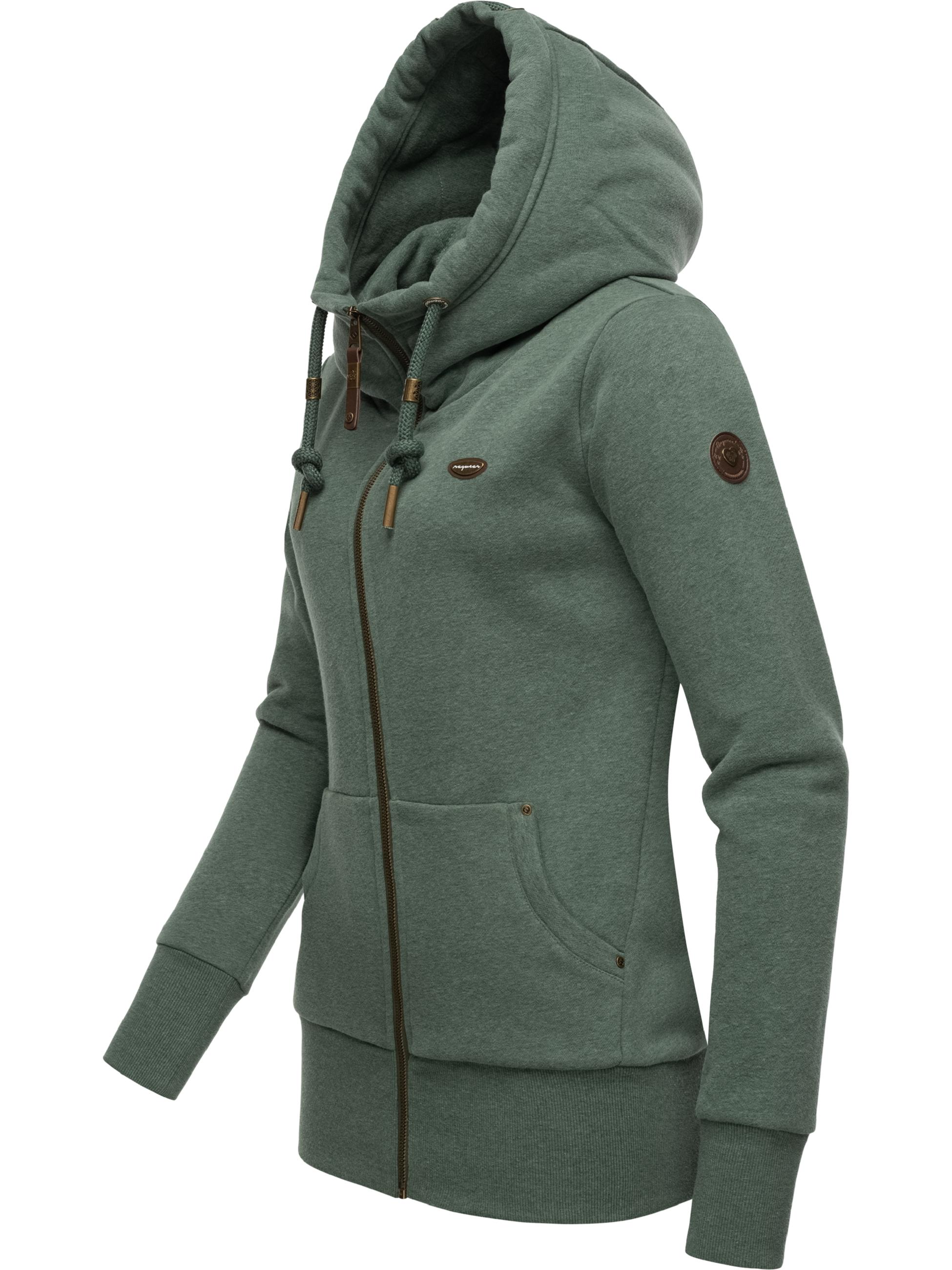 Sweatjacke mit Kapuze "Neska Zip" Pine Green23