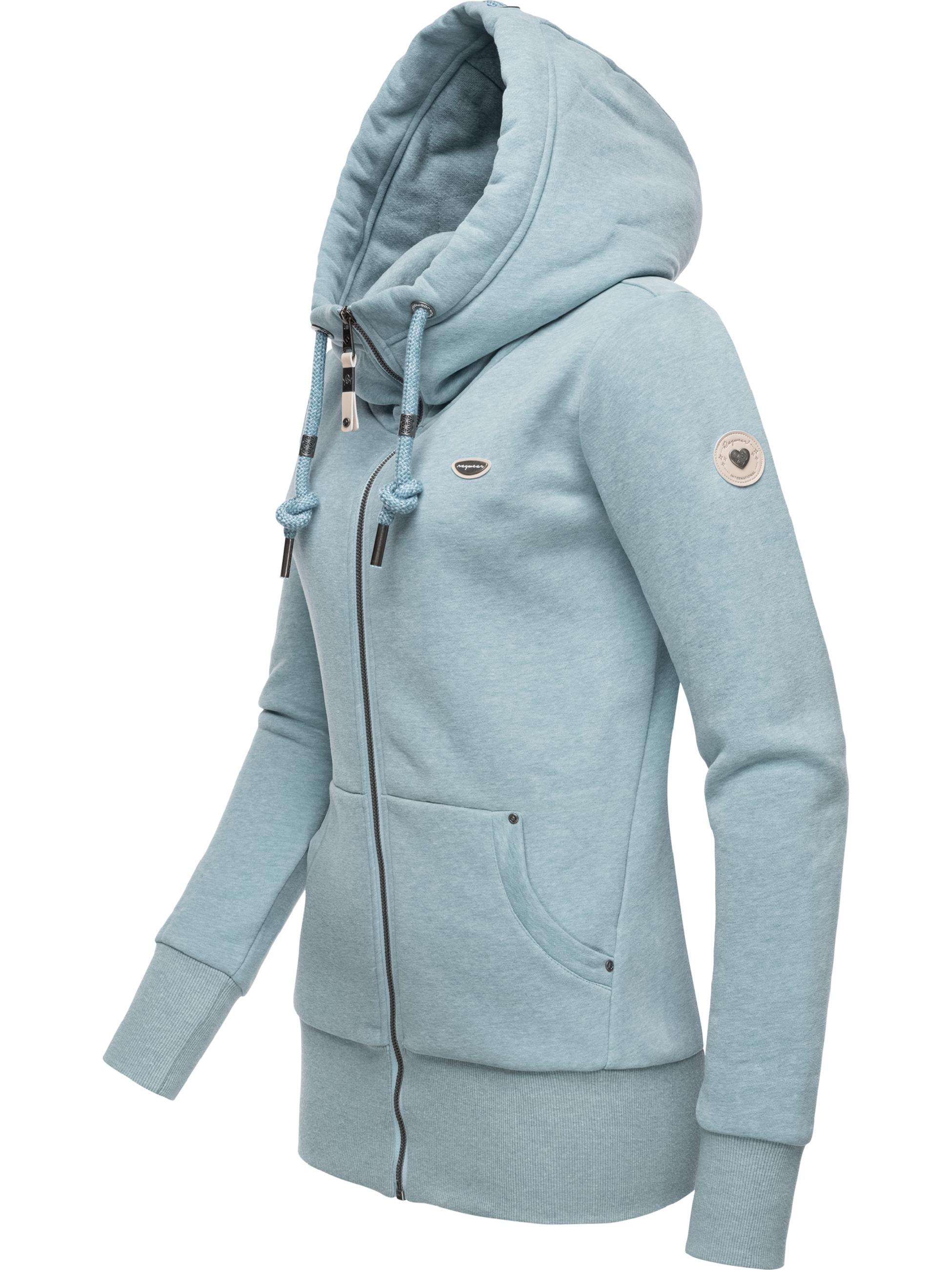 Sweatjacke mit Kapuze "Neska Zip" Stone Blue23