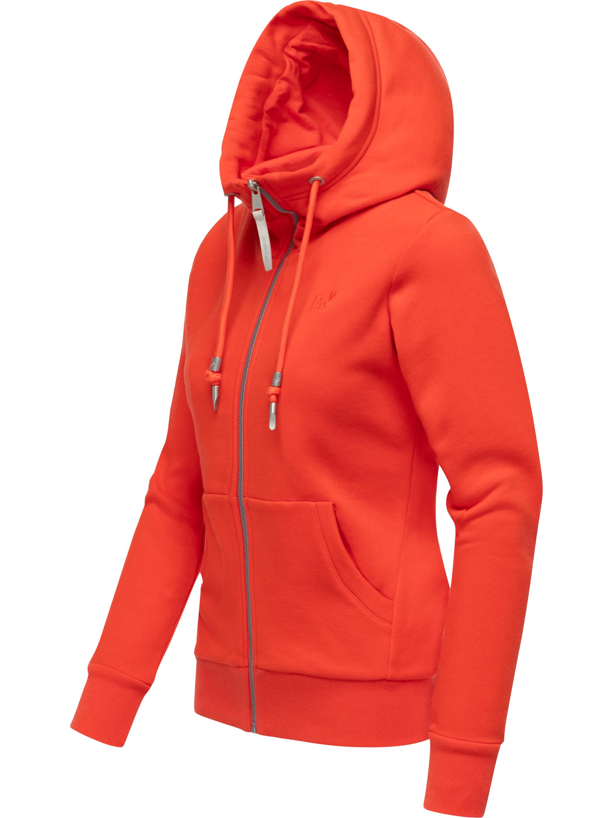 Sweatjacke mit Kapuze "Neskia Zip" Red