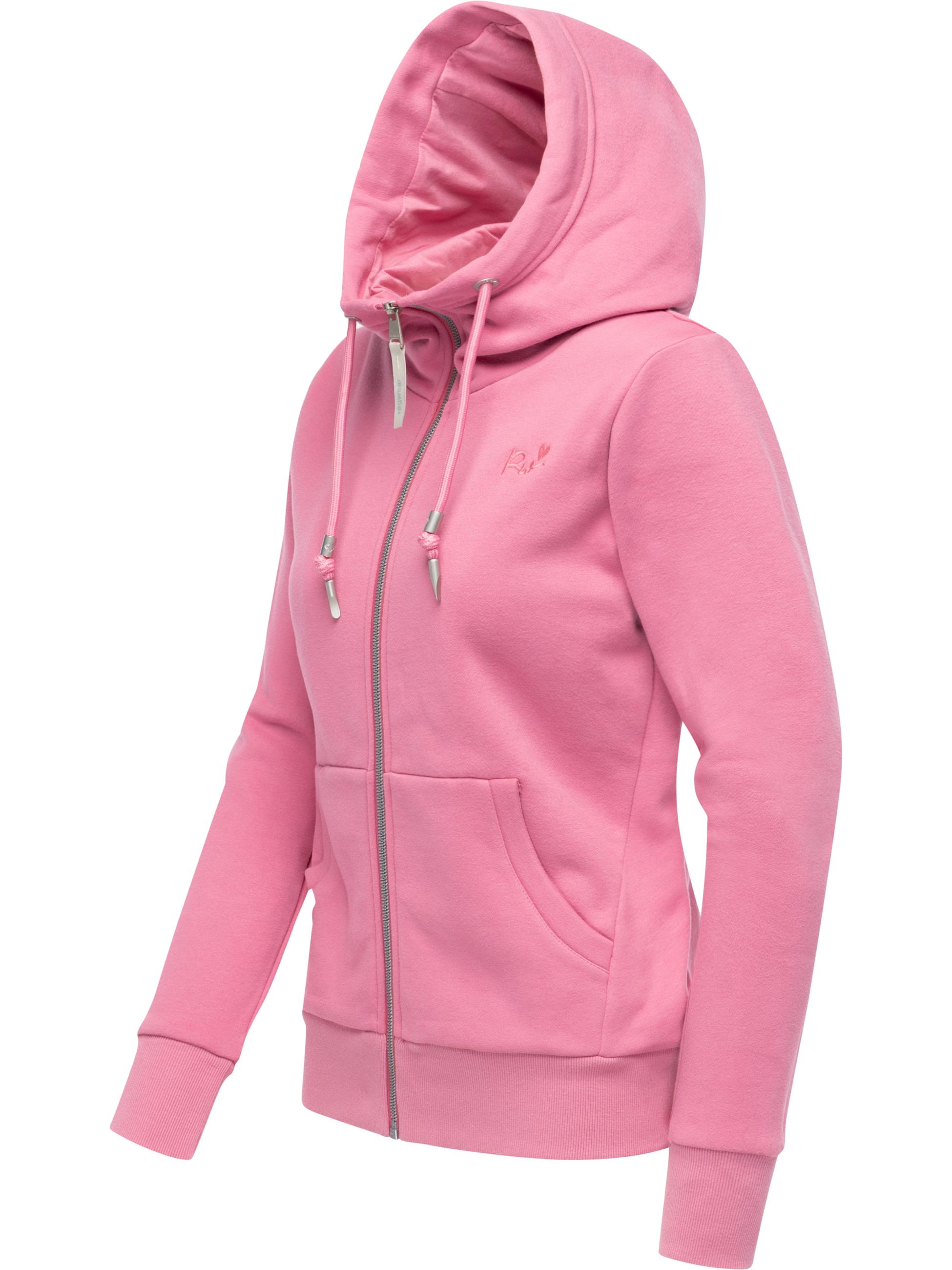 Sweatjacke mit Kapuze "Neskia Zip" Rose