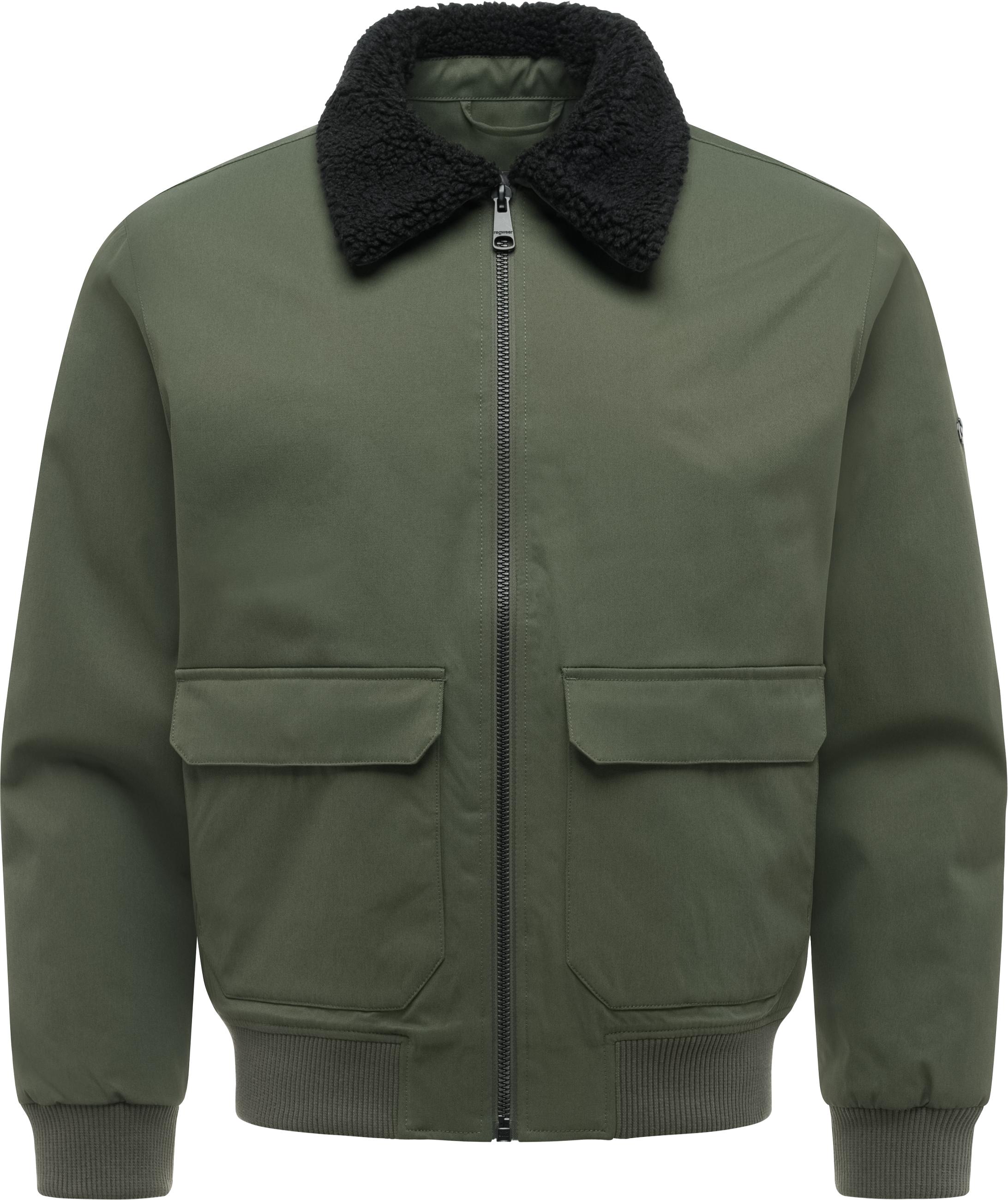 Wasserdichte Winterjacke mit weichem Kragen "Newys Y" Dark Olive