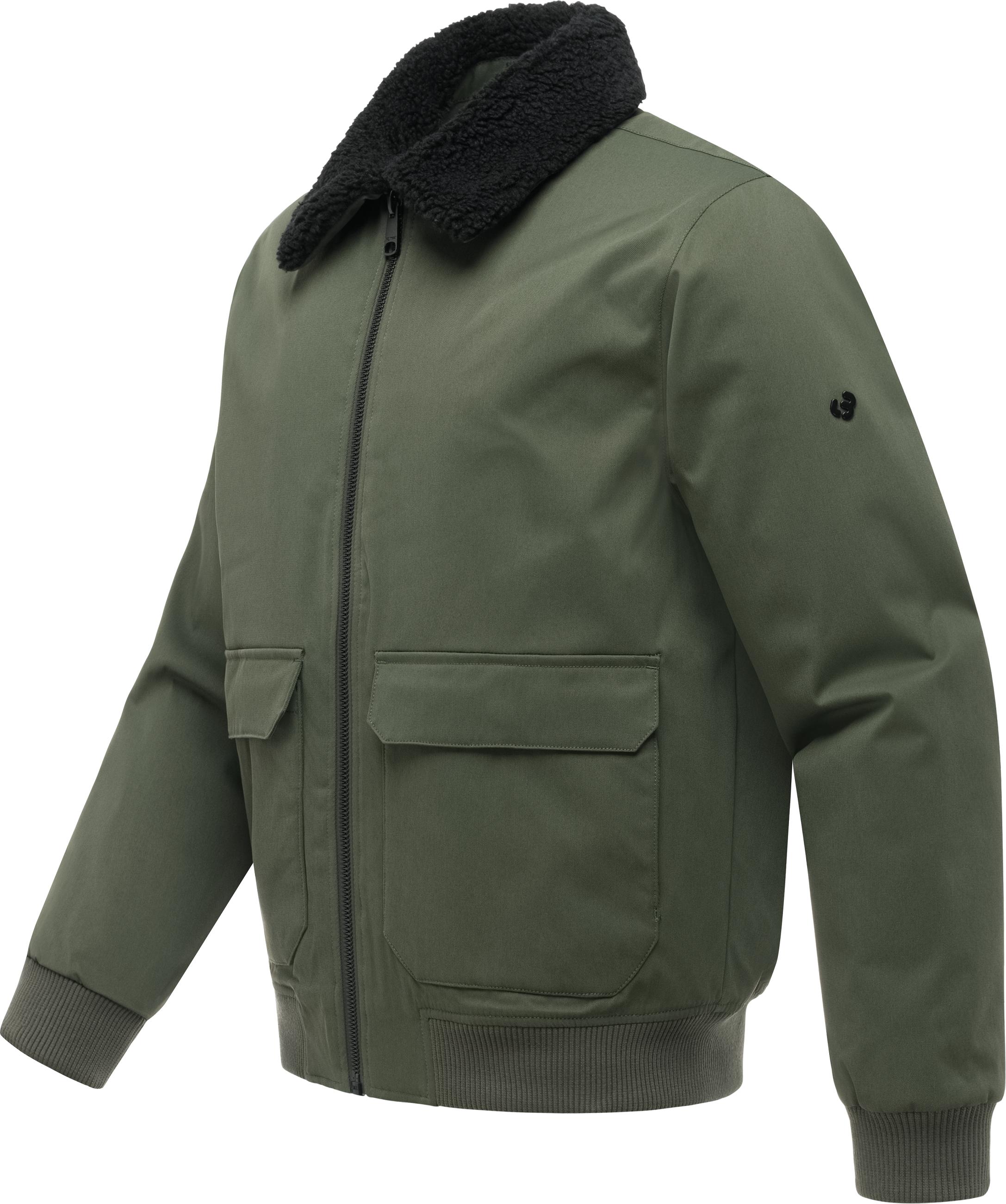 Wasserdichte Winterjacke mit weichem Kragen "Newys Y" Dark Olive