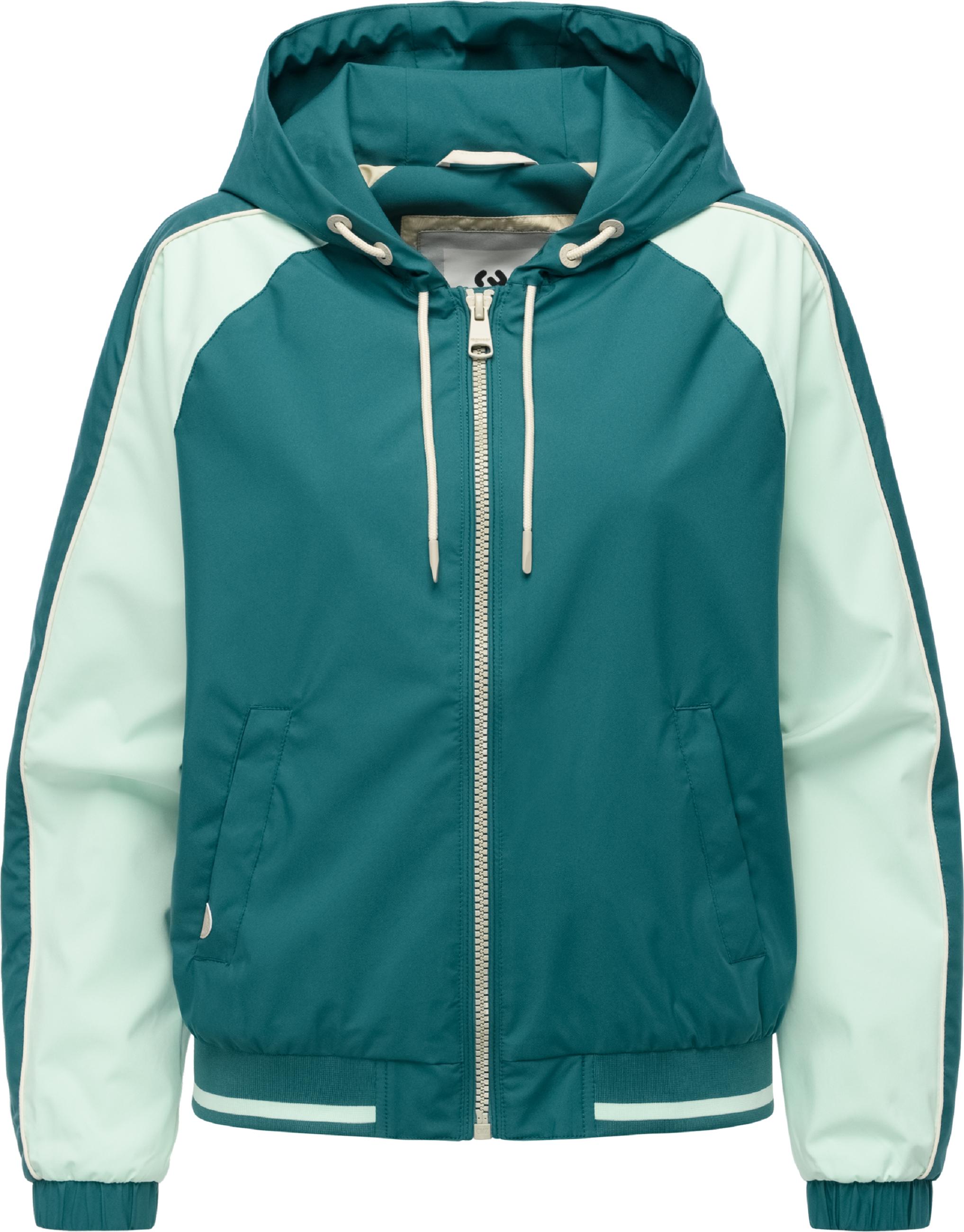 Sportliche Übergangsjacke mit Kapuze "Nicandra Sporty YOUMODO" Ocean Green