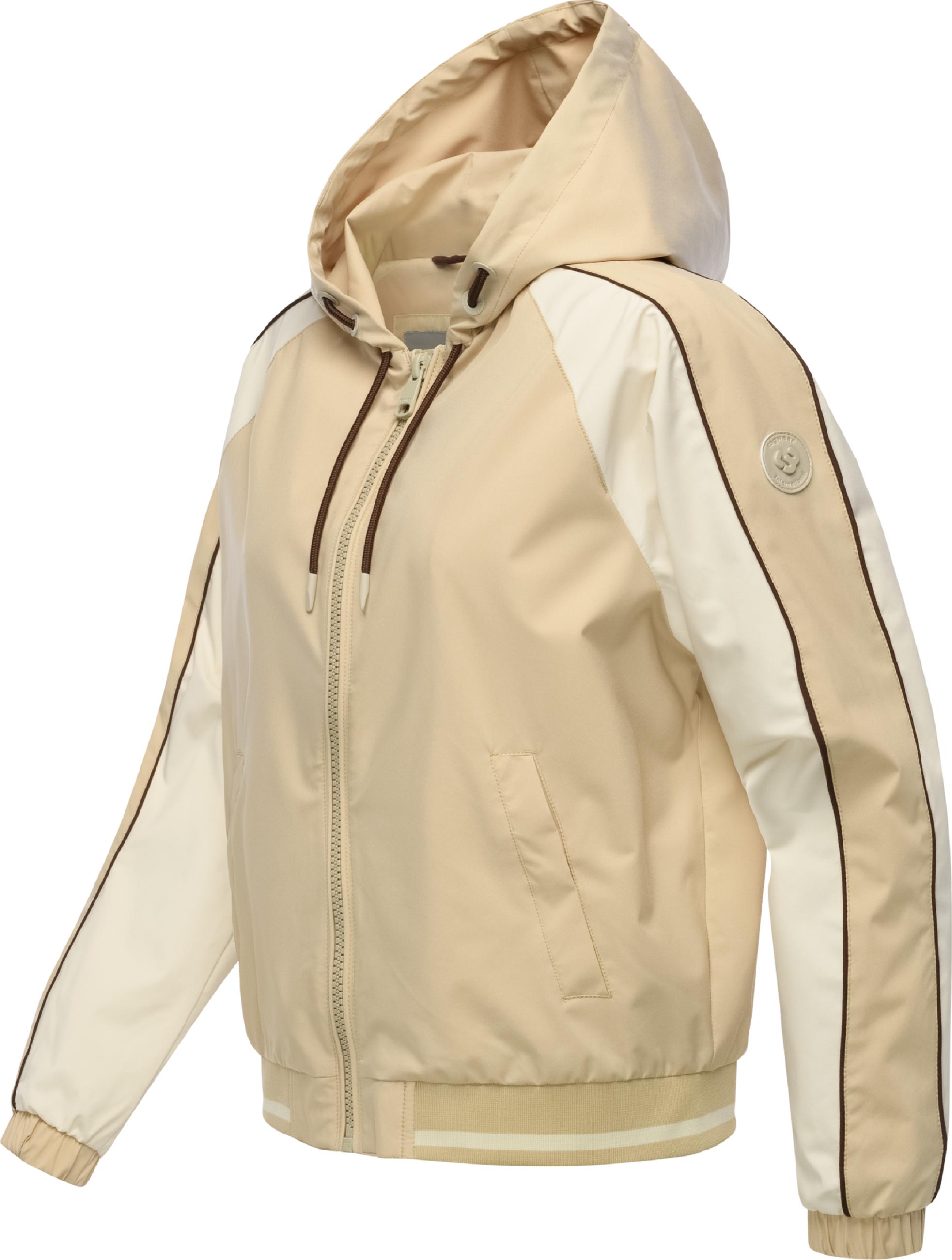 Sportliche Übergangsjacke mit Kapuze "Nicandra Sporty YOUMODO" Sand