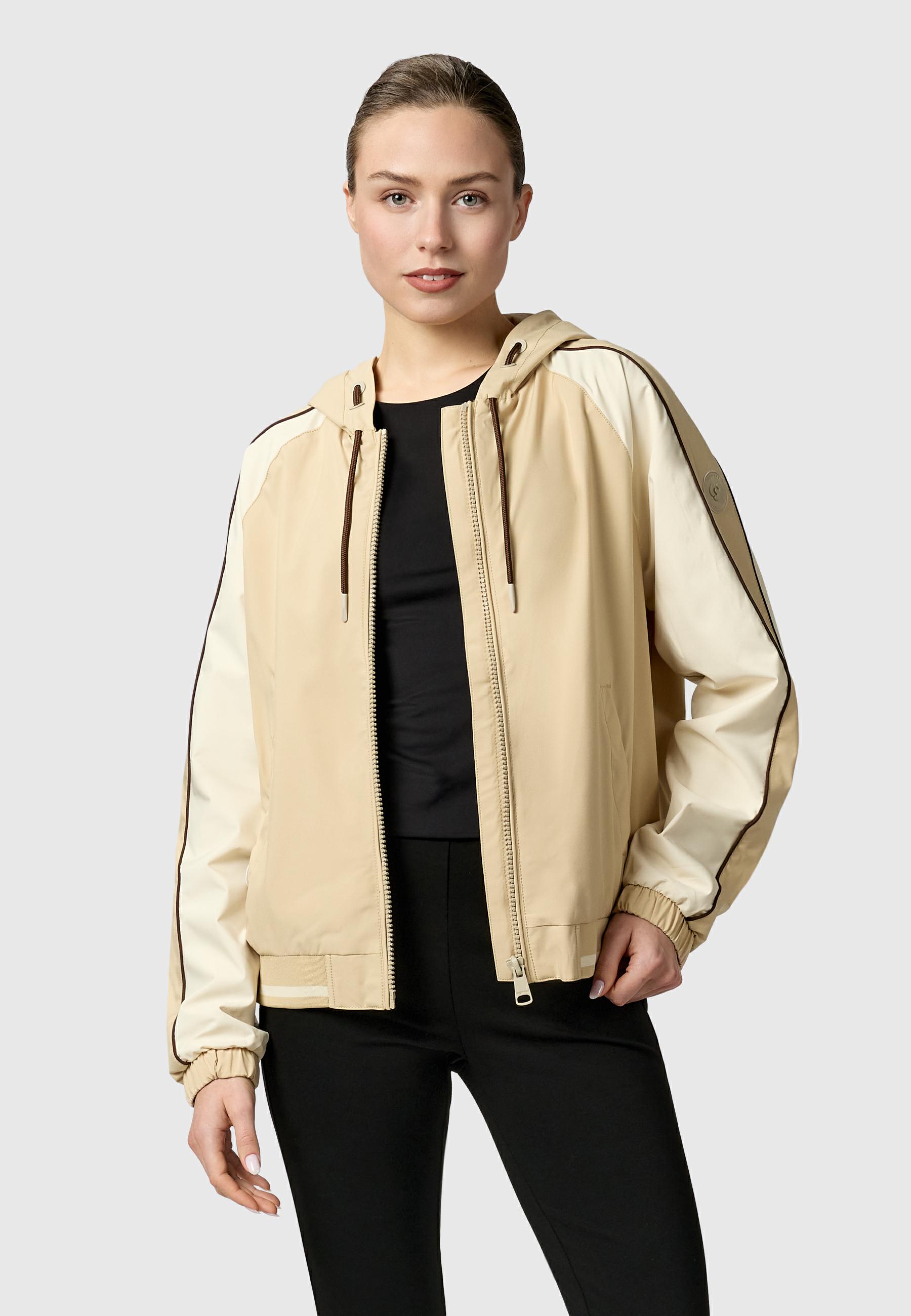 Sportliche Übergangsjacke mit Kapuze "Nicandra Sporty YOUMODO" Sand