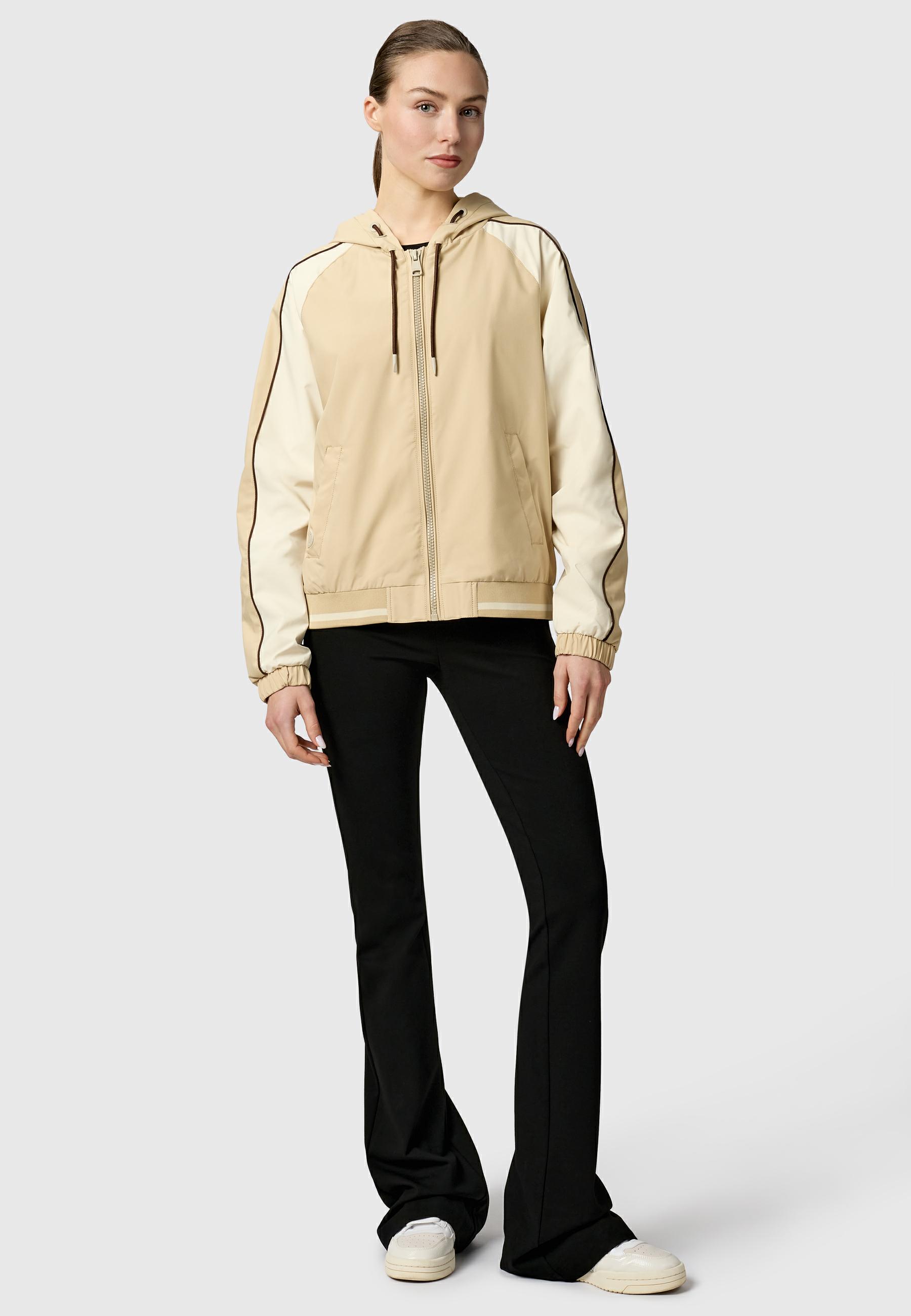 Sportliche Übergangsjacke mit Kapuze "Nicandra Sporty YOUMODO" Sand