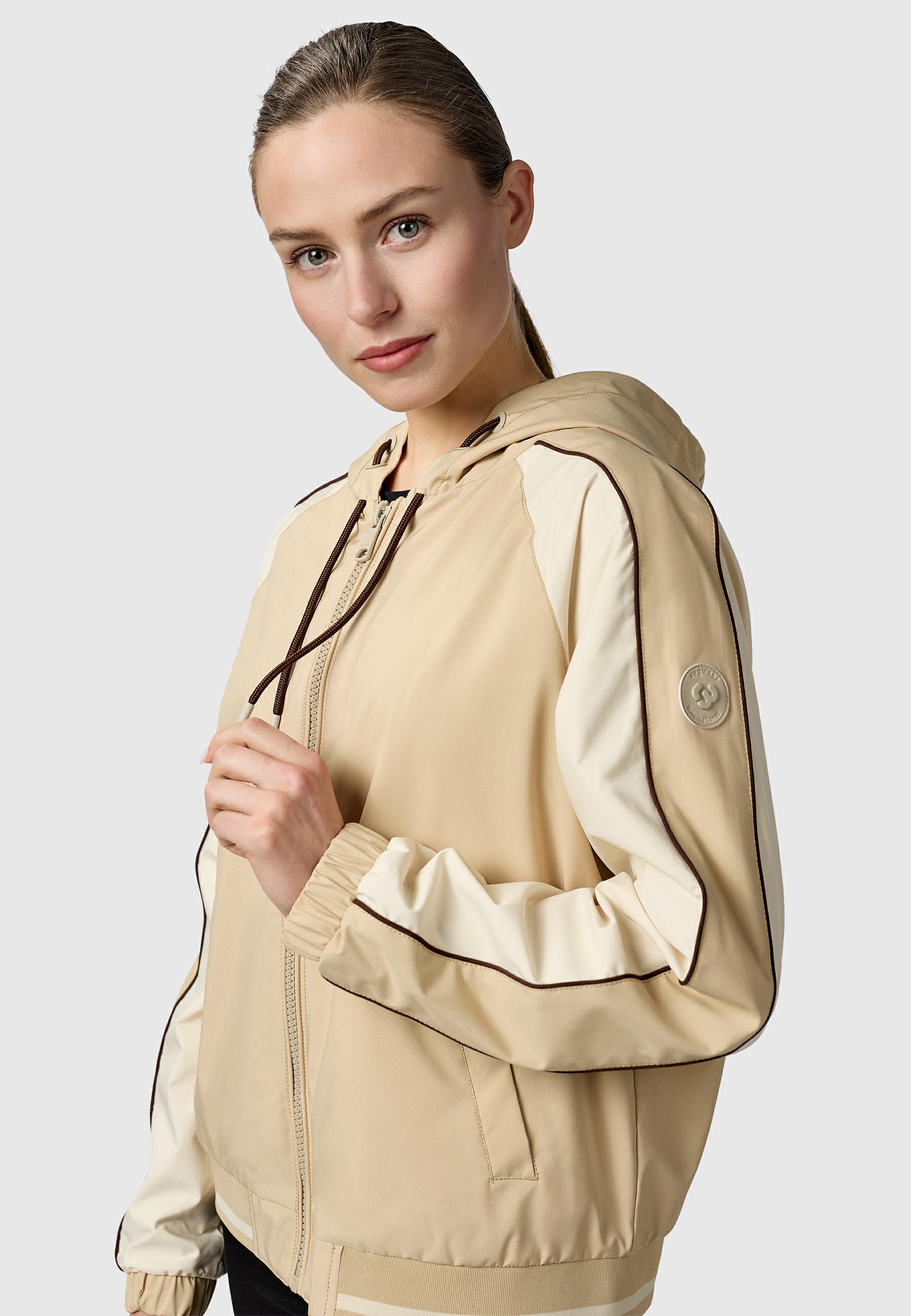 Sportliche Übergangsjacke mit Kapuze "Nicandra Sporty YOUMODO" Sand