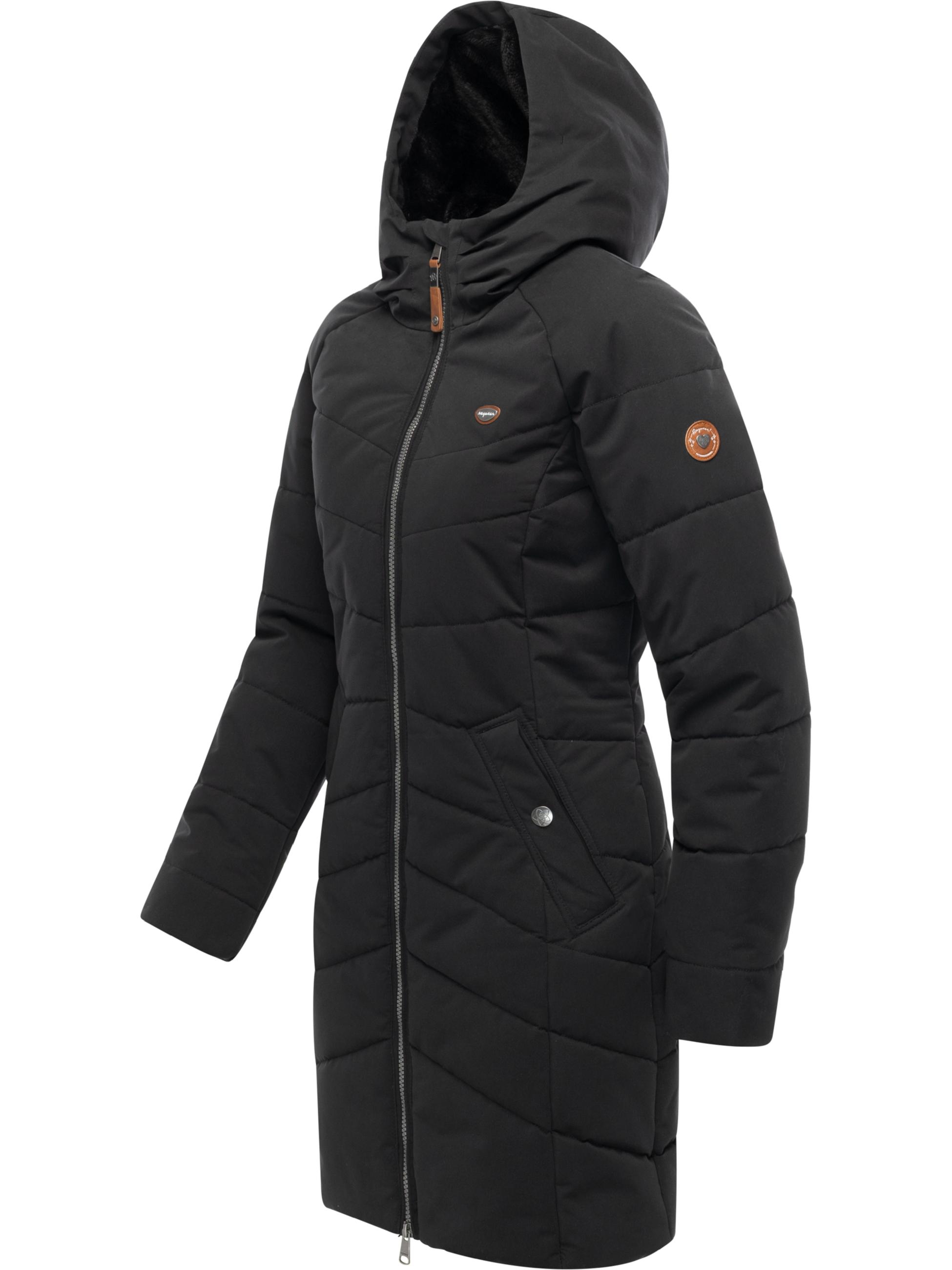 Winter Steppmantel mit Kapuze "Noita YOUMODO" Black