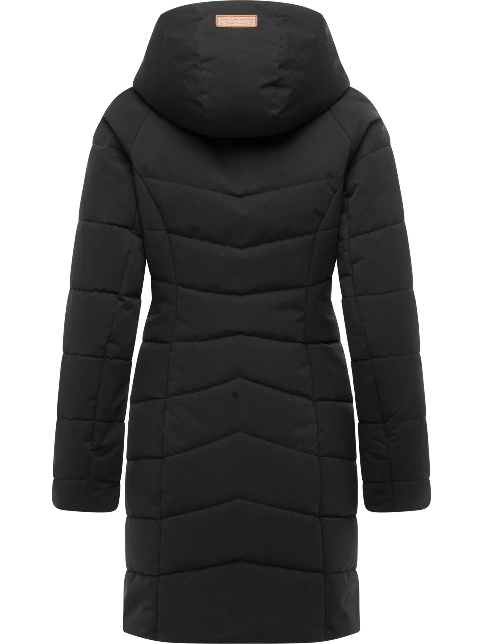 Winter Steppmantel mit Kapuze "Noita YOUMODO" Black