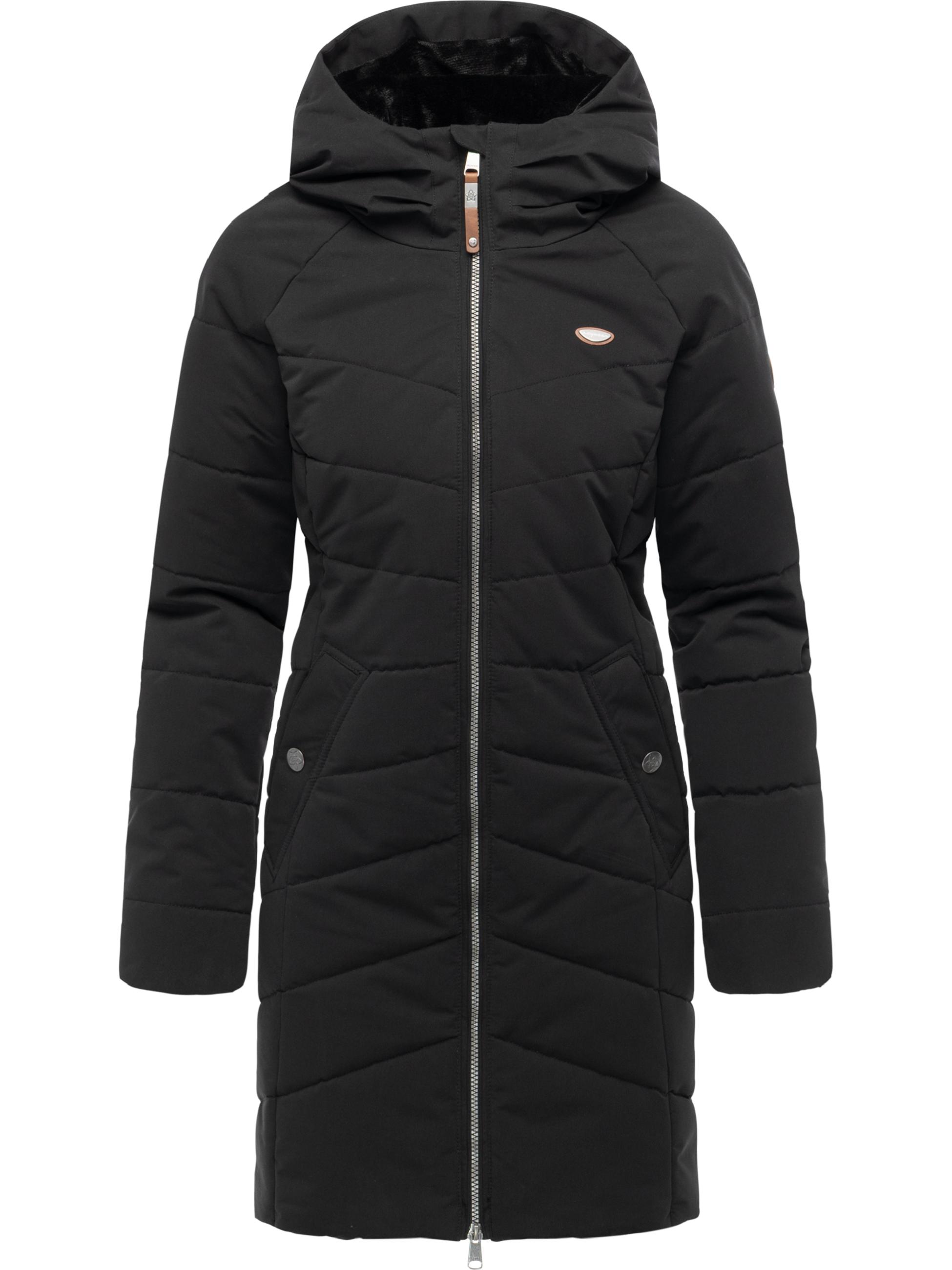 Winter Steppmantel mit Kapuze "Noita YOUMODO" Black