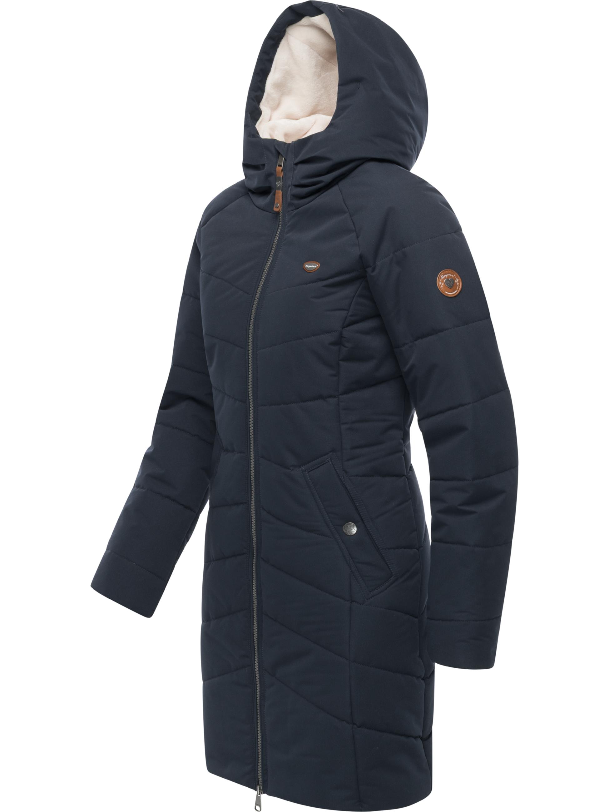 Winter Steppmantel mit Kapuze "Noita YOUMODO" Navy