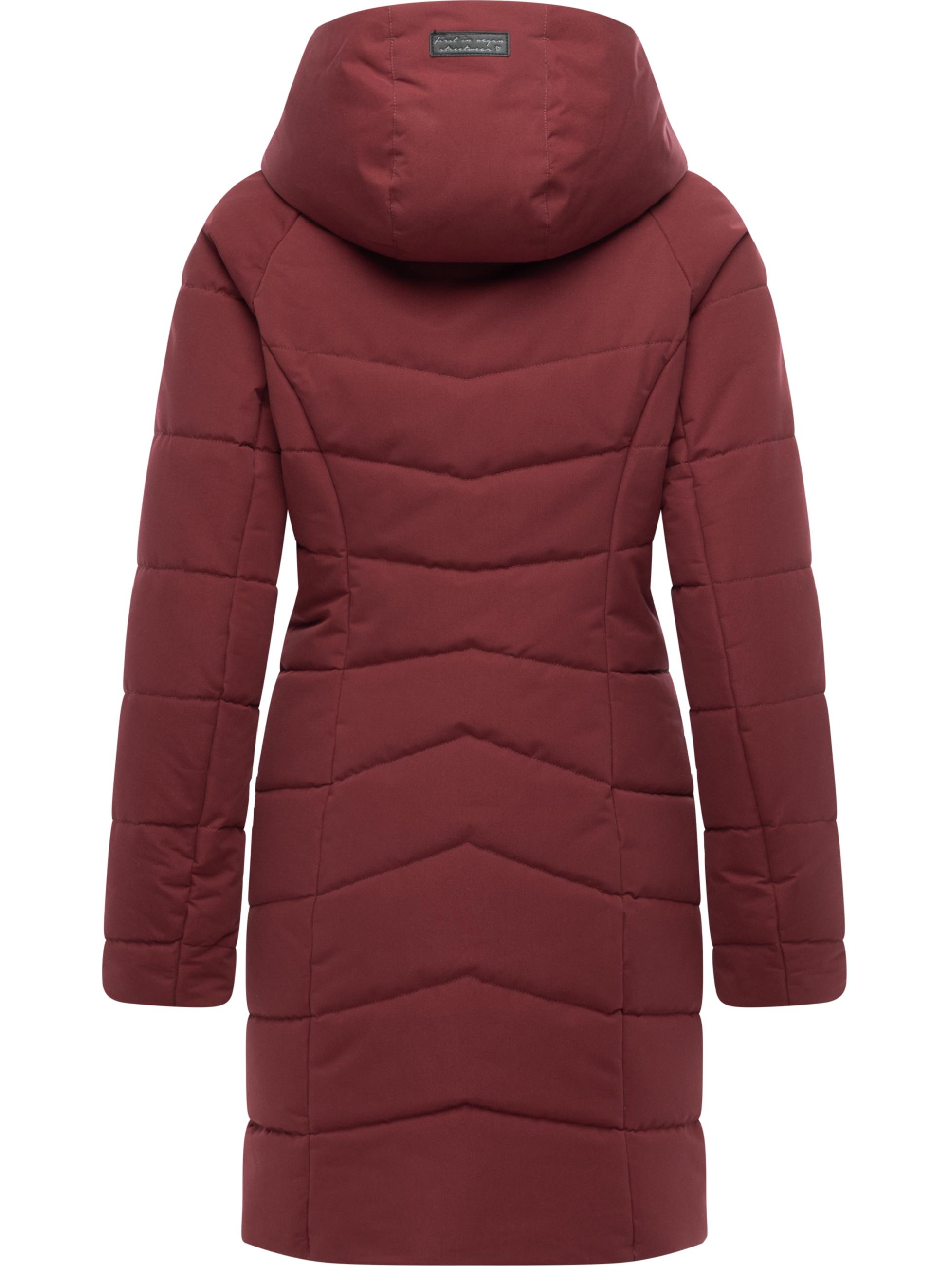 Winter Steppmantel mit Kapuze "Noita YOUMODO" Wine Red