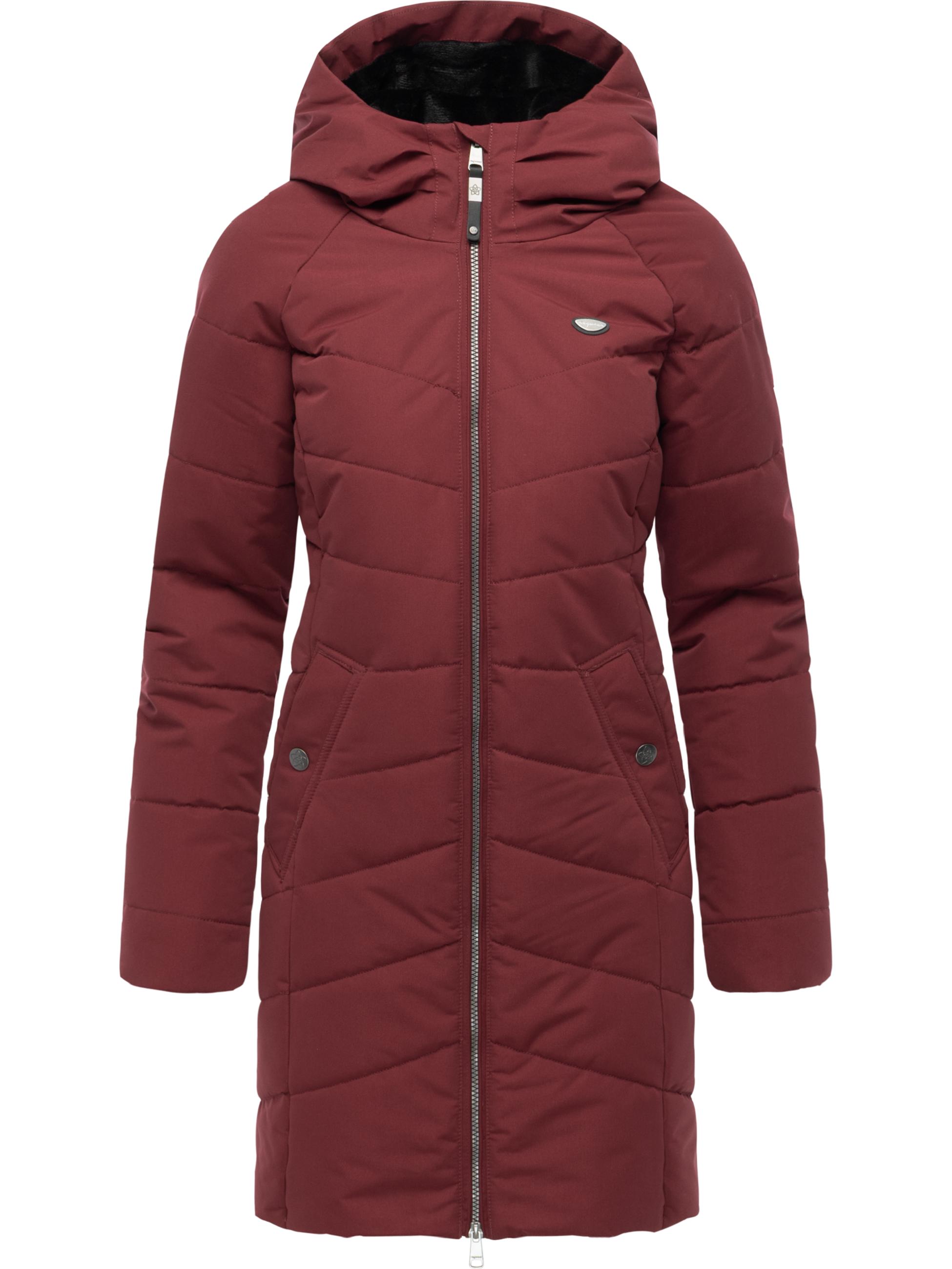 Winter Steppmantel mit Kapuze "Noita YOUMODO" Wine Red