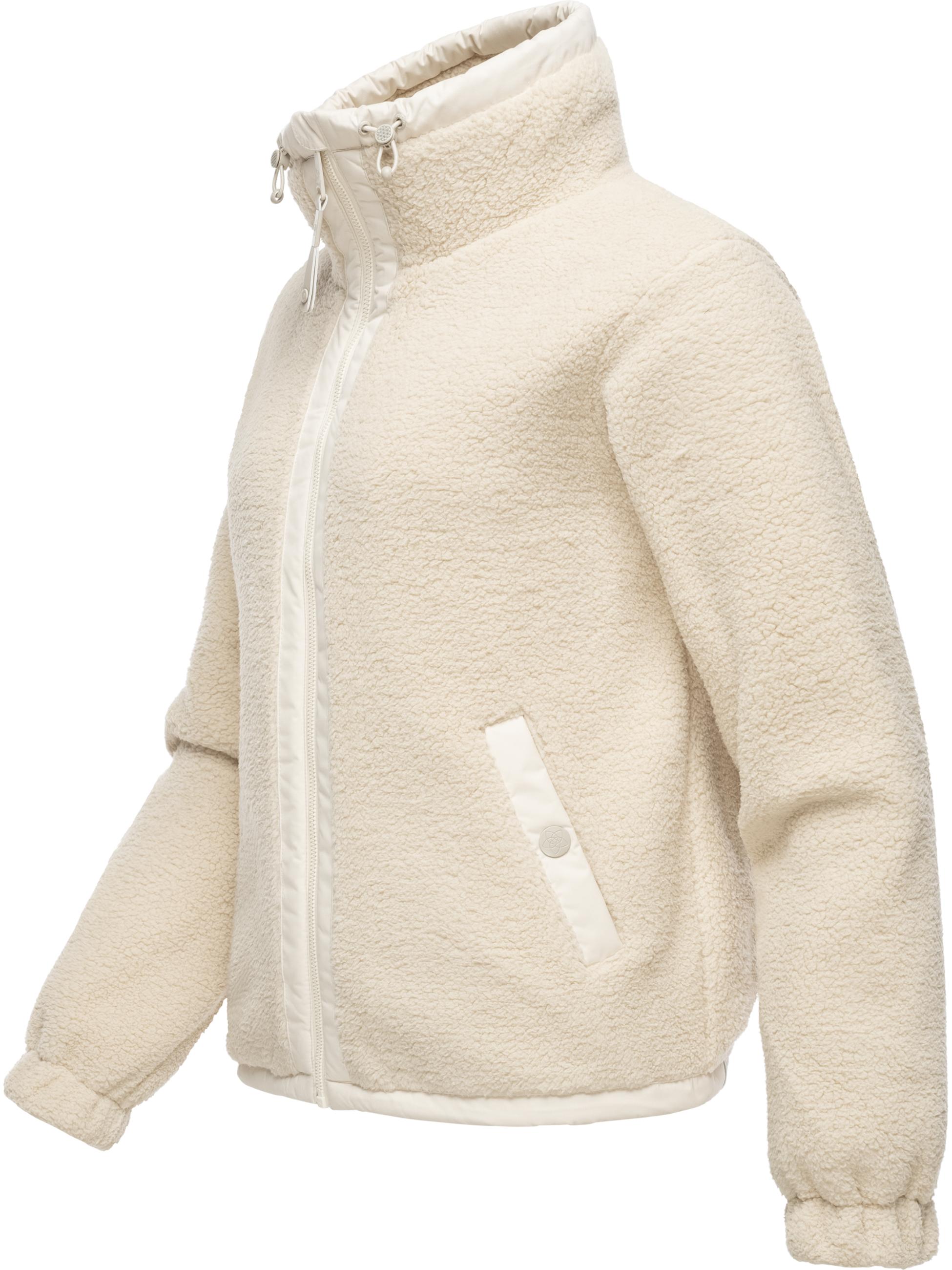 Fleecejacke mit hohem Kragen "Nordicka" Beige