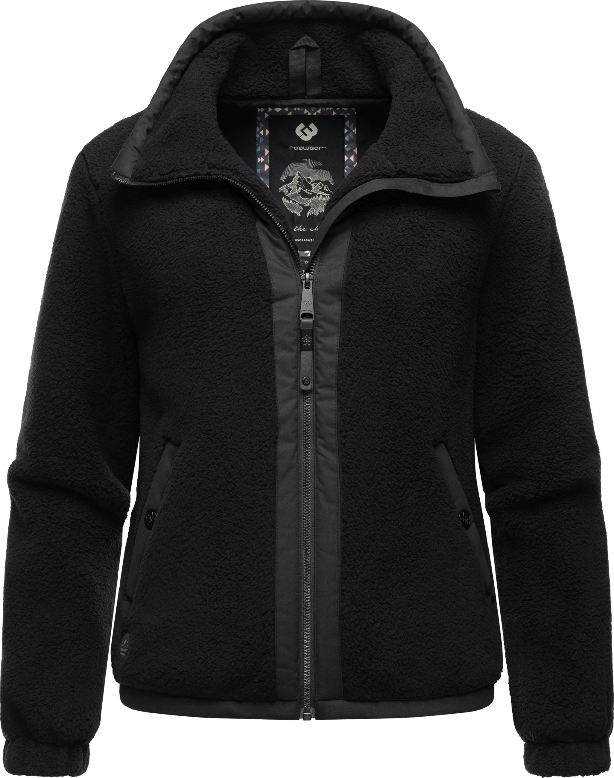 Fleecejacke mit hohem Kragen 'Nordicka' Black